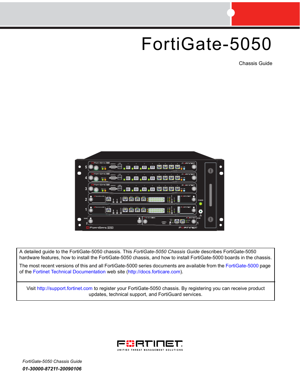 Fortinet FortiGate 5050 User Manual | 26 pages