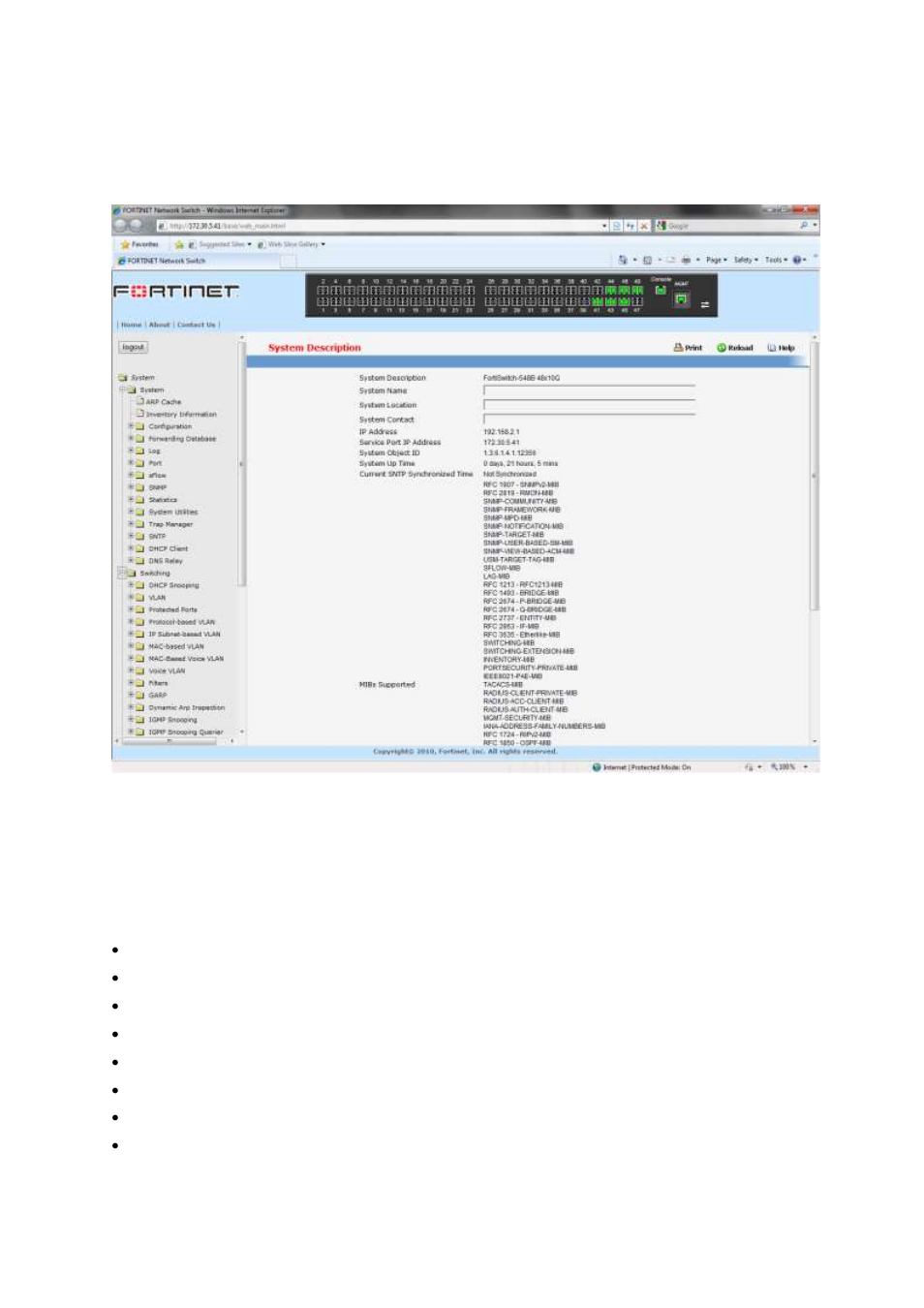 3 web-based management menu, Web-based management menu | Fortinet 548B User Manual | Page 26 / 969