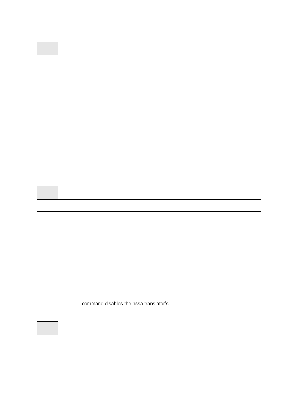 11 area nssa translator-role, 12 area nssa translator-stab-intv | Fortinet 548B User Manual | Page 451 / 969