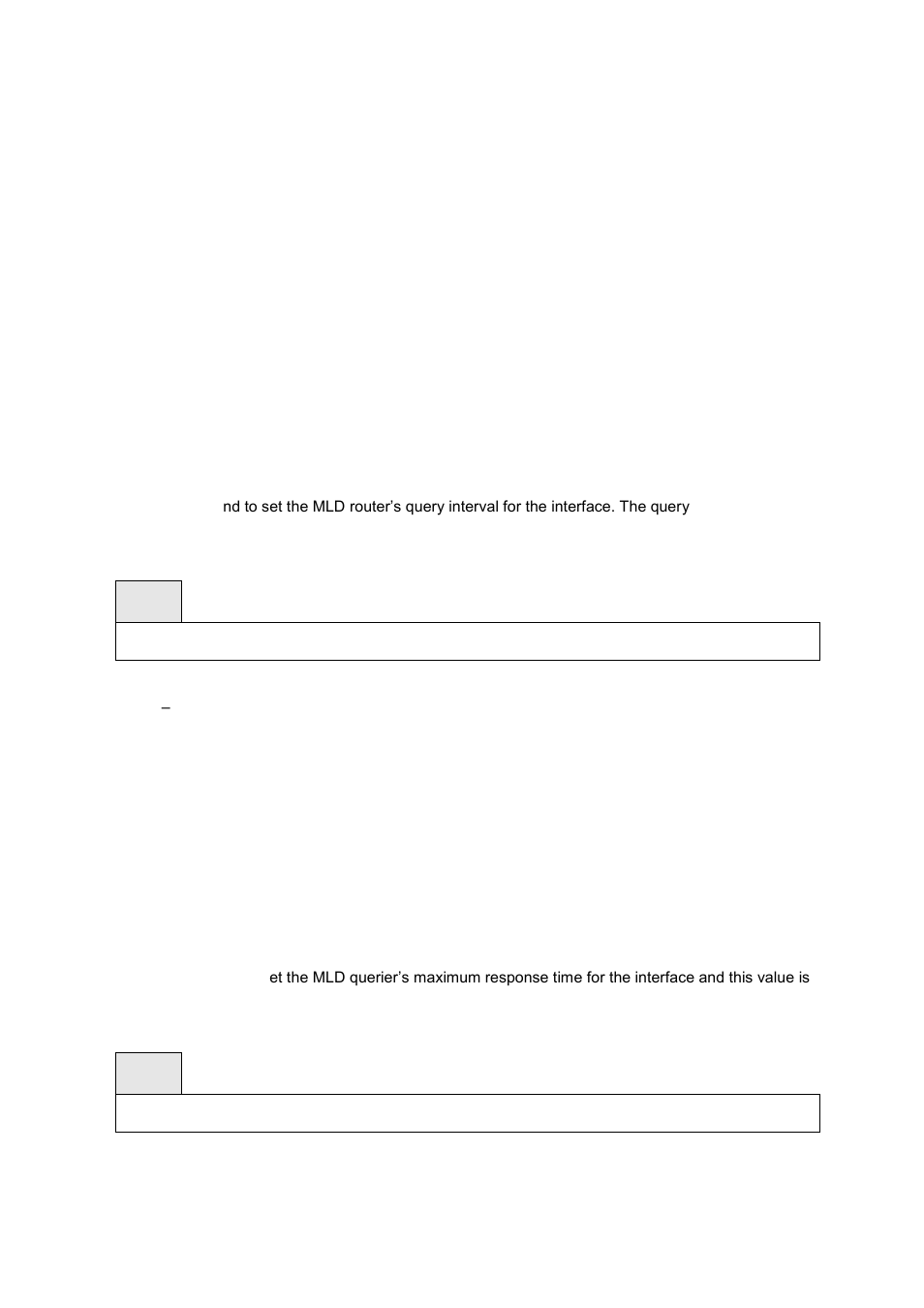 2 configuration commands, 1 ipv6 mld query-interval, 2 ipv6 mld query-max-response-time | Fortinet 548B User Manual | Page 510 / 969