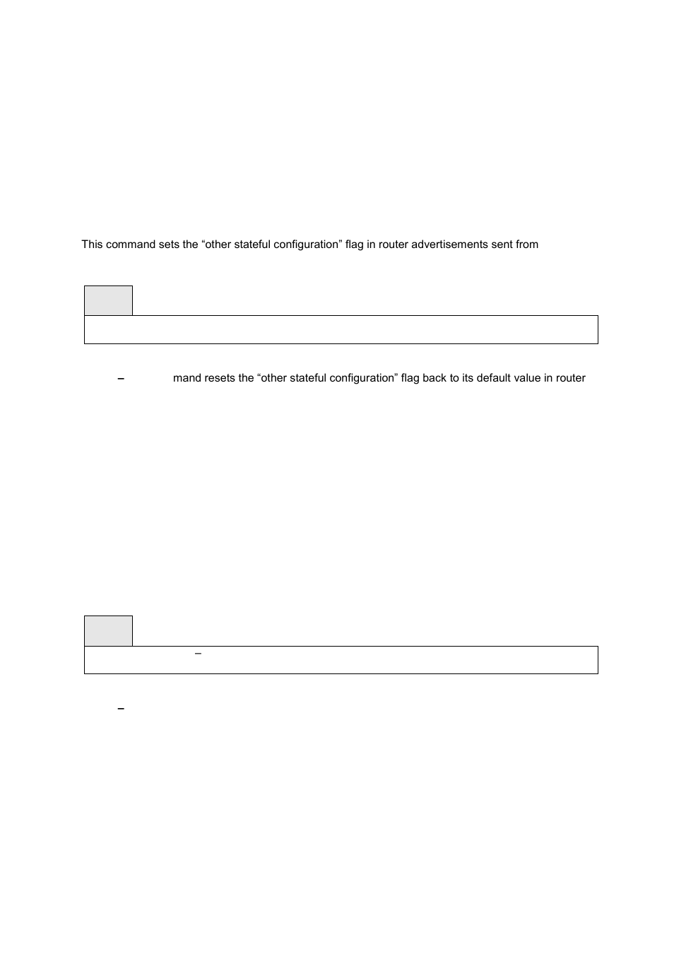 13 ipv6 nd other-config-flag, 14 ipv6 nd ra-interval | Fortinet 548B User Manual | Page 562 / 969