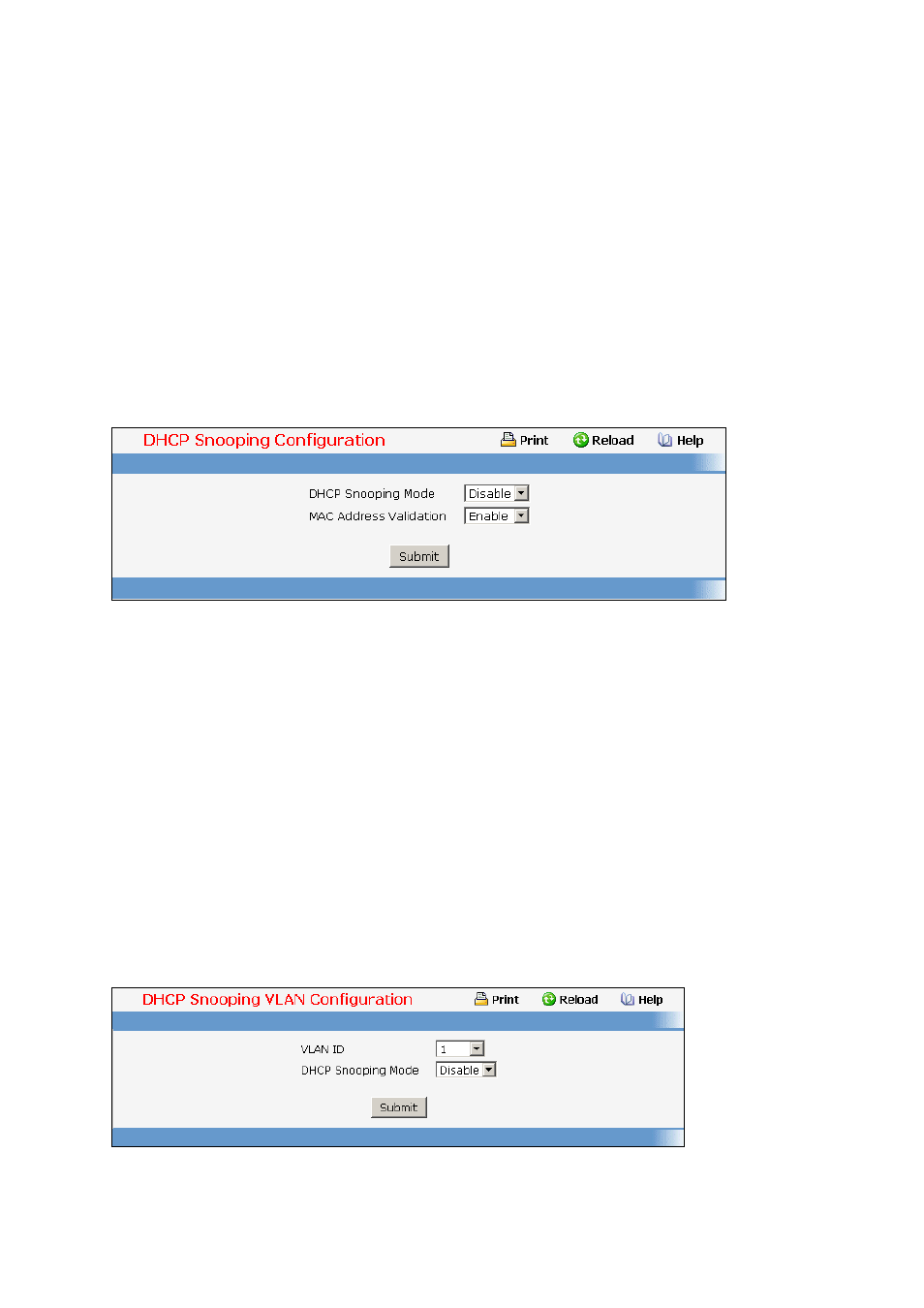 3 switching menu, 1 managing dhcp snooping, Switching menu | Fortinet 548B User Manual | Page 695 / 969