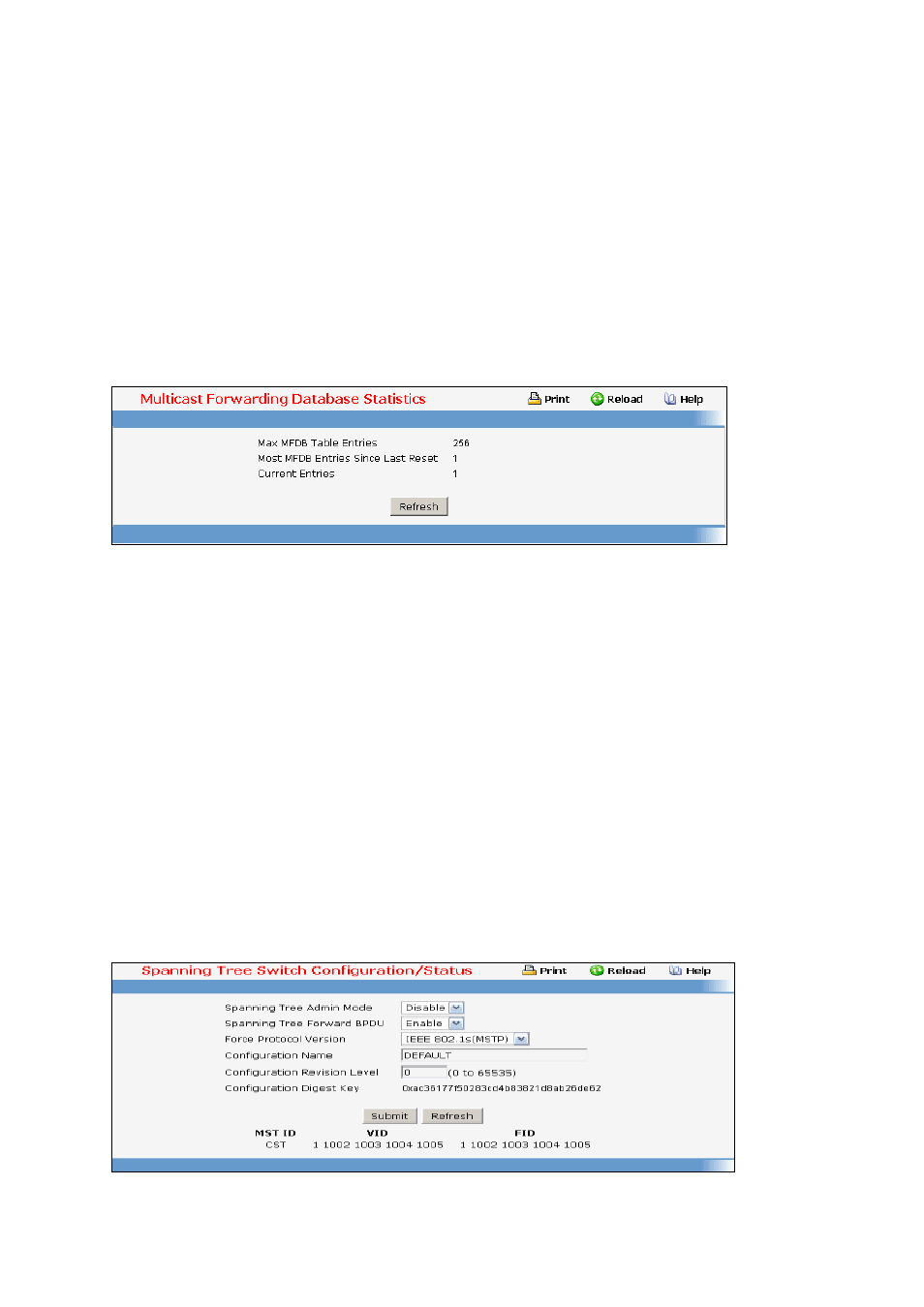 19 managing spanning tree | Fortinet 548B User Manual | Page 751 / 969