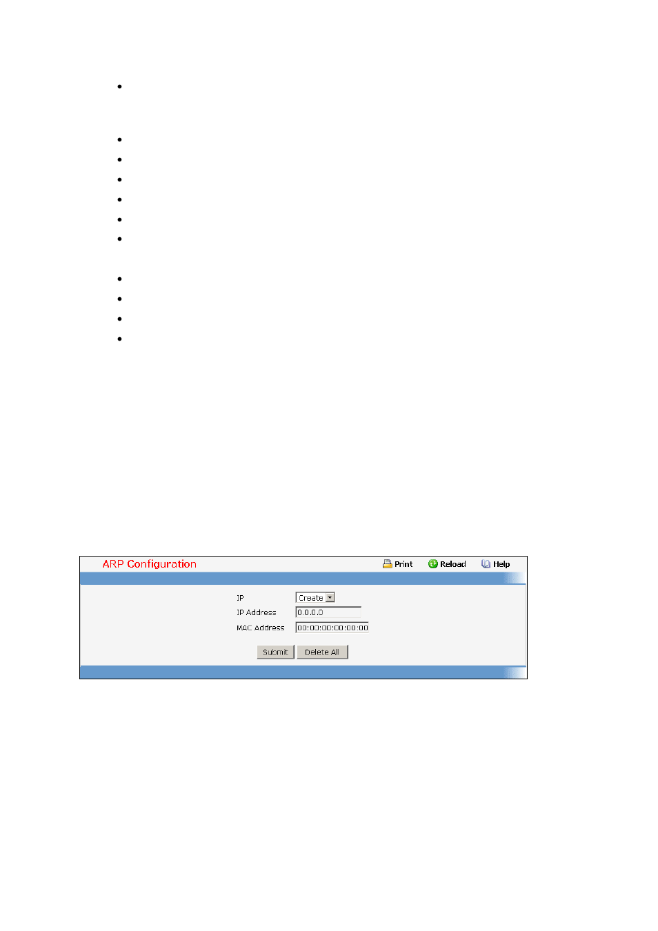 4 routing menu, 1 managing arp table, 1 creating arp entries | Routing menu | Fortinet 548B User Manual | Page 784 / 969