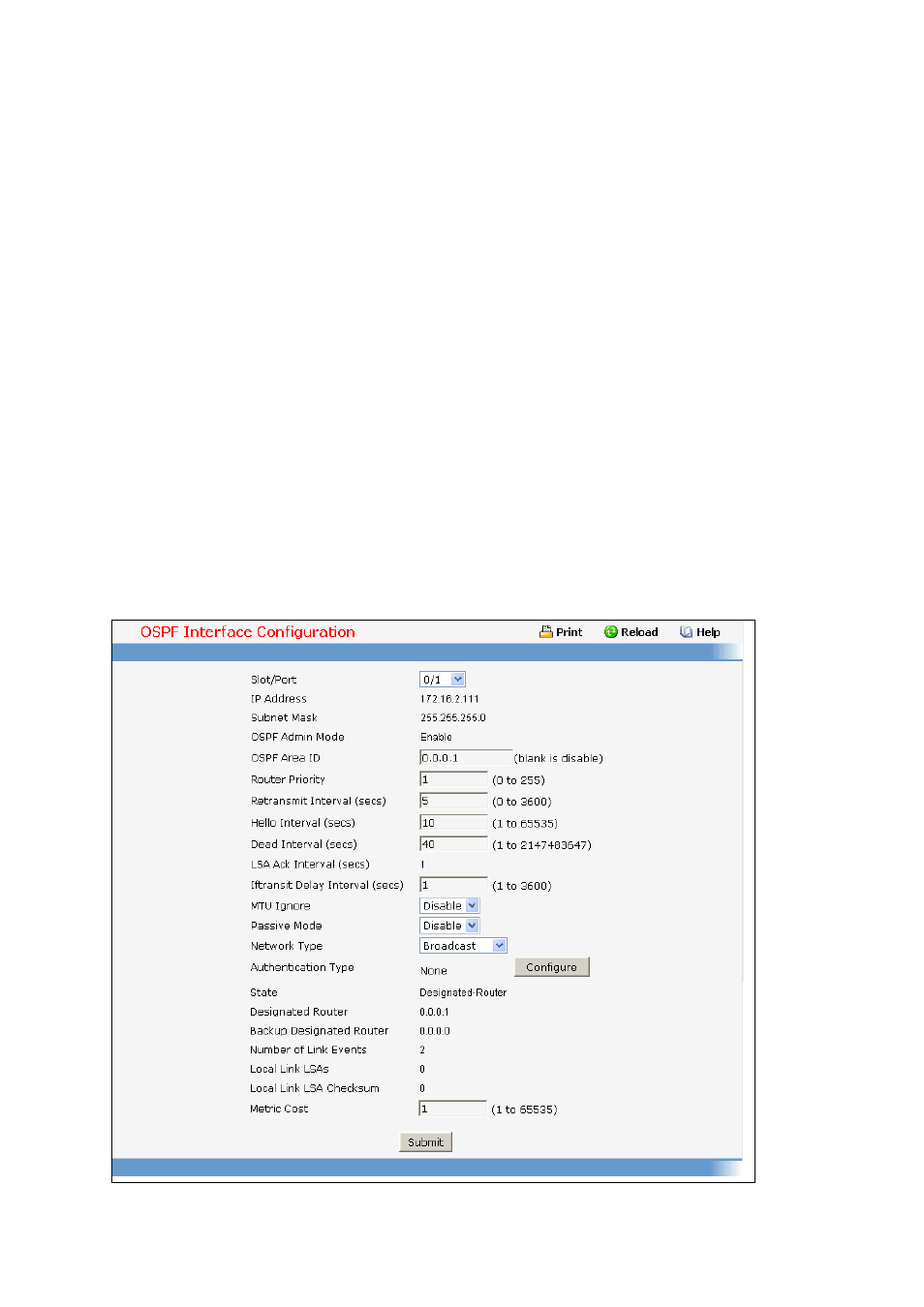 6 configuring ospf interface | Fortinet 548B User Manual | Page 800 / 969