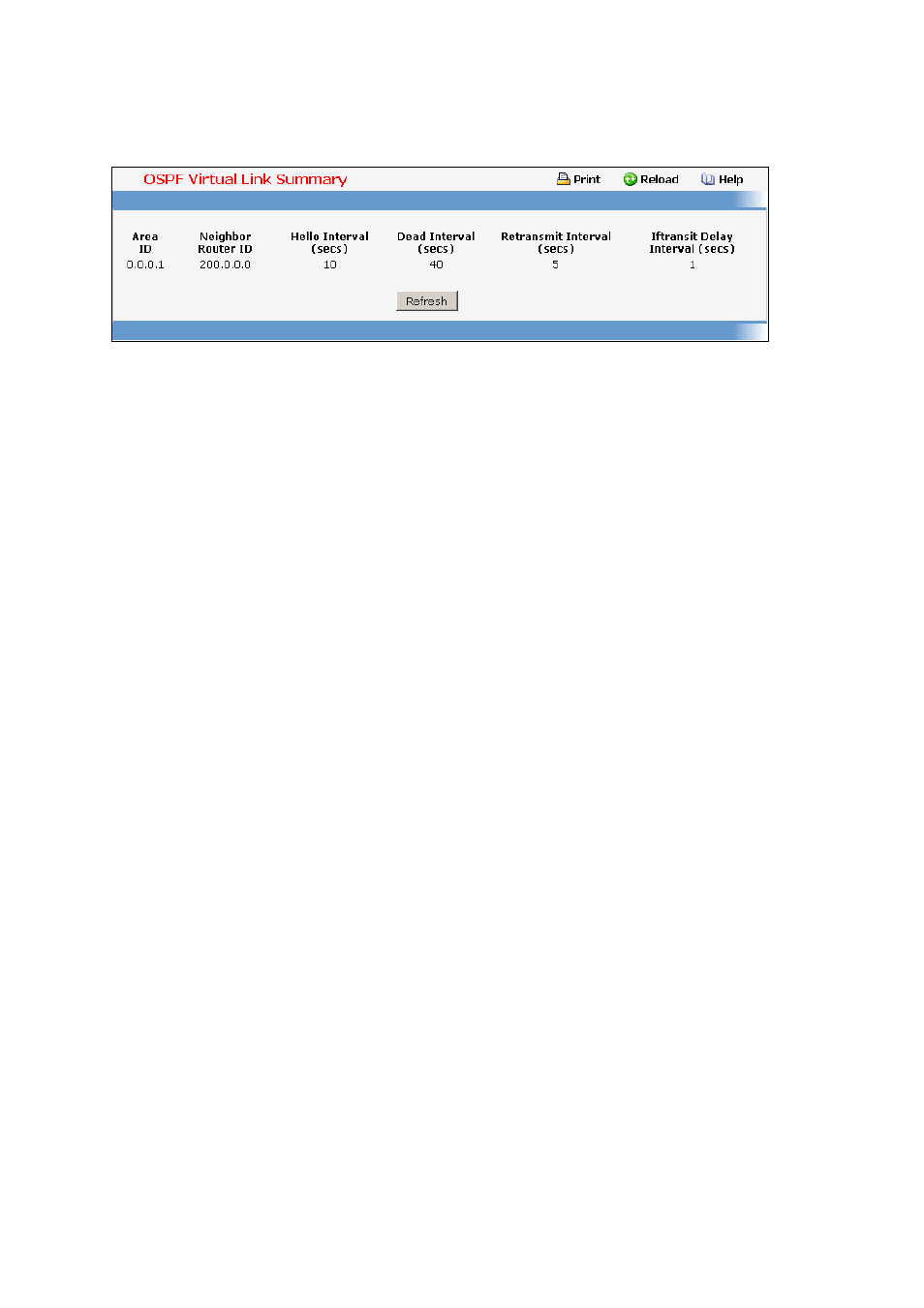 11 viewing ospf virtual link summary table, 12 configuring ospf route redistribution | Fortinet 548B User Manual | Page 809 / 969