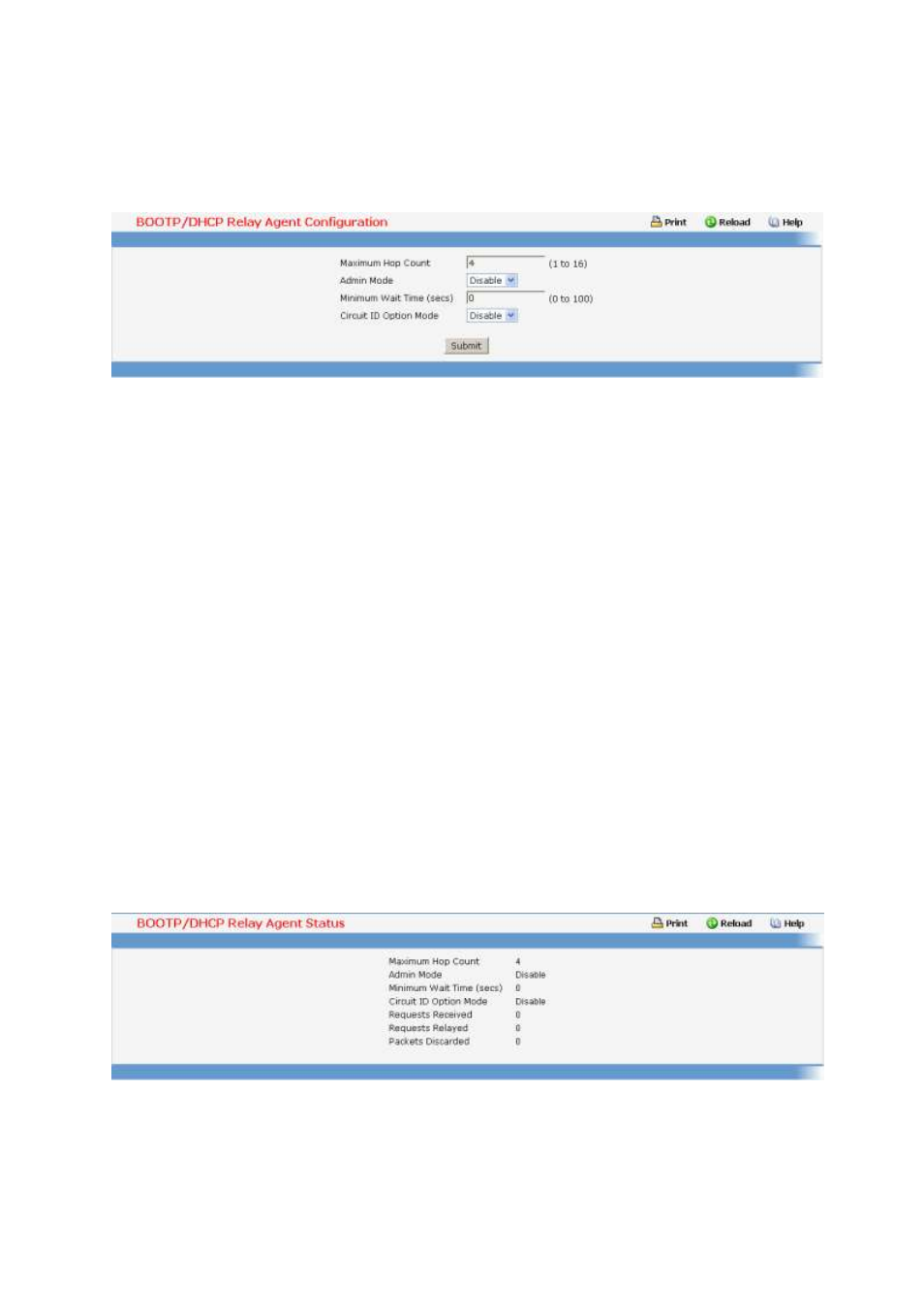 4 managing bootp/dhcp relay agent, 1 configuring bootp/dhcp relay agent, 2 viewing bootp/dhcp relay agent status | Fortinet 548B User Manual | Page 812 / 969