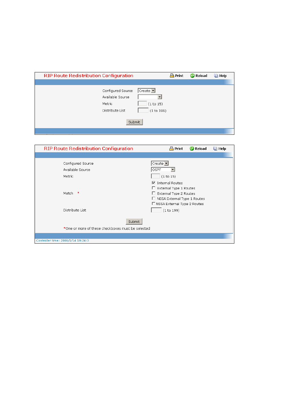 4 configuring route redistribution configuration | Fortinet 548B User Manual | Page 817 / 969