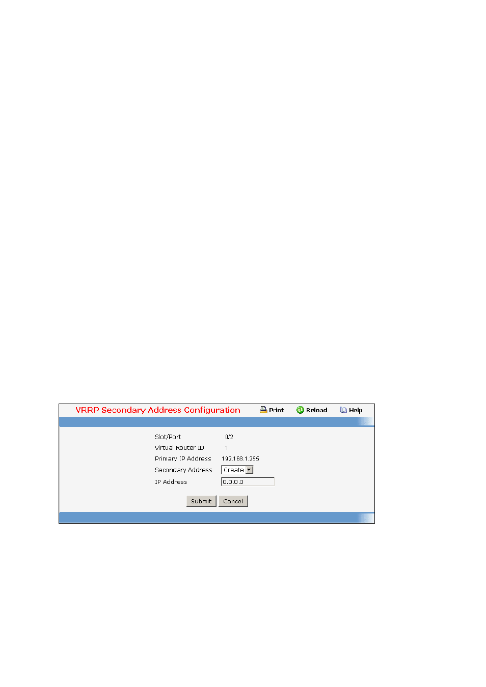 3 configuring vrrp secondary address | Fortinet 548B User Manual | Page 829 / 969