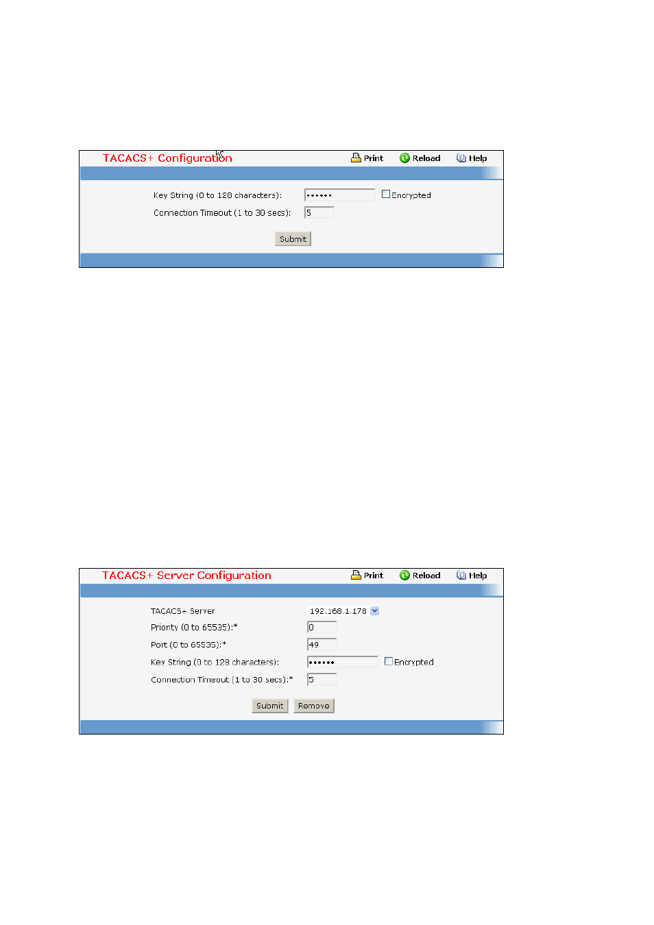 3 defining tacacs+ configuration | Fortinet 548B User Manual | Page 857 / 969