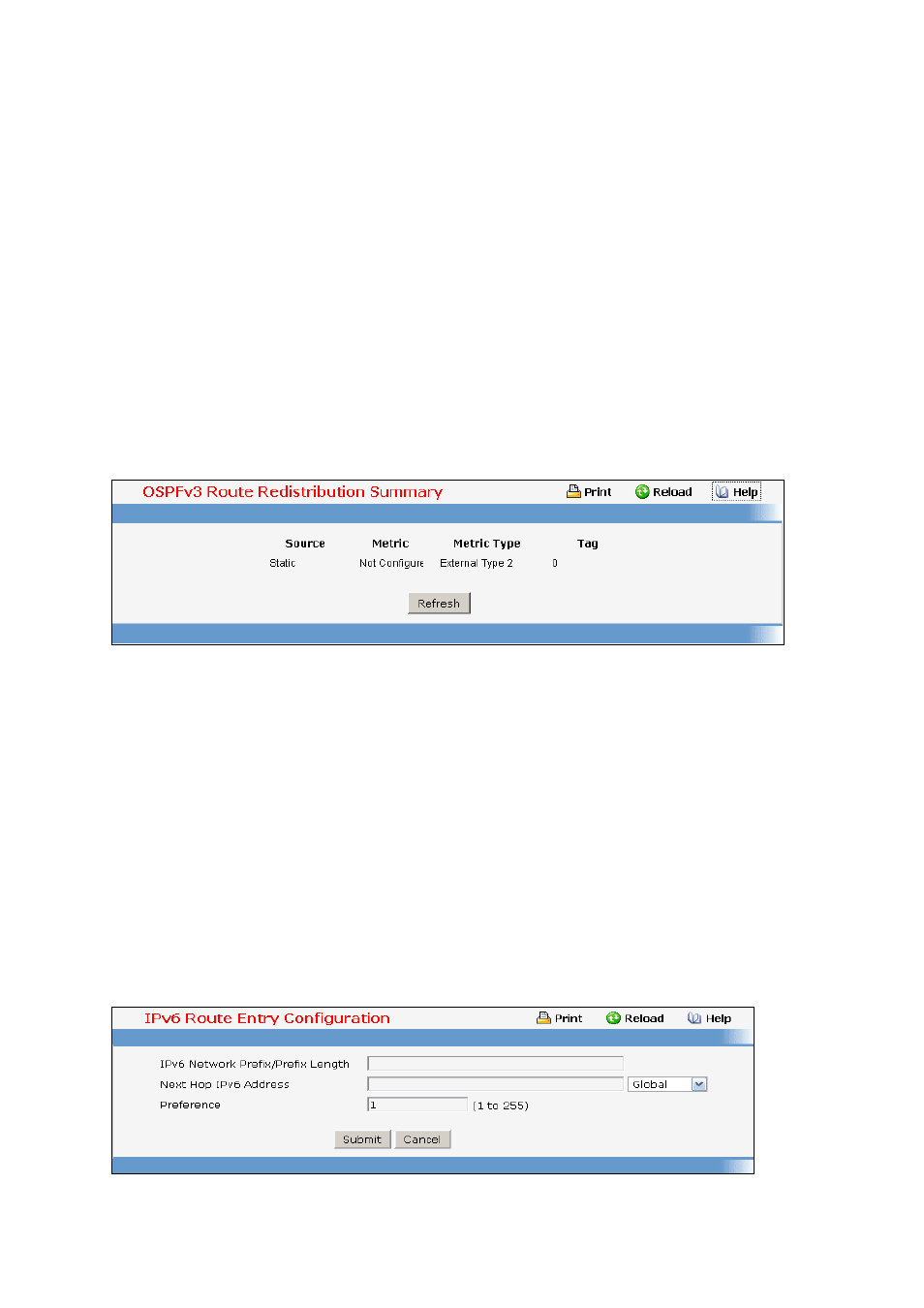 8 managing ipv6 routes | Fortinet 548B User Manual | Page 887 / 969