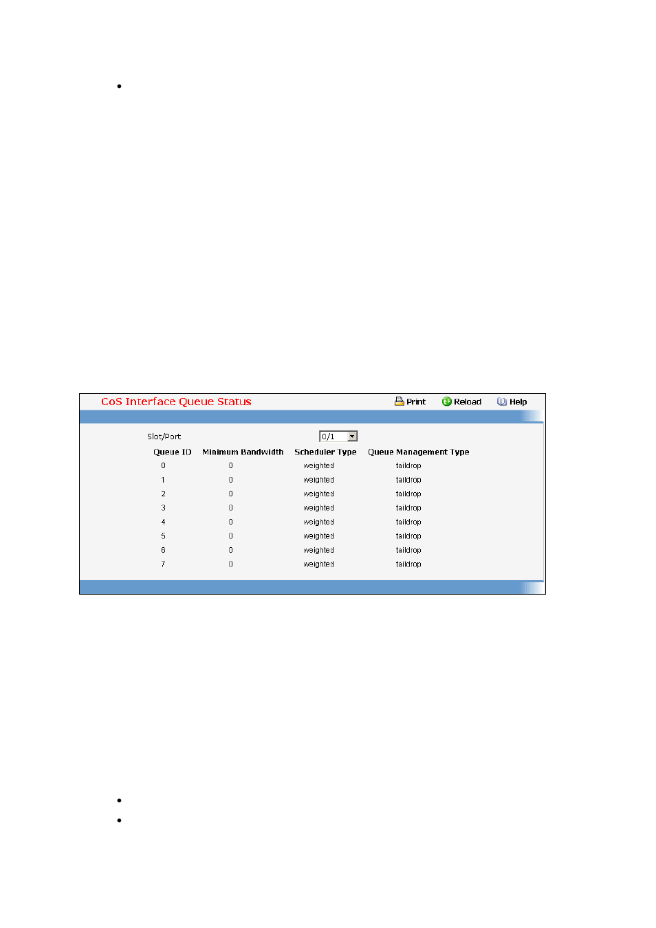 5 viewing cos interface queue status | Fortinet 548B User Manual | Page 921 / 969