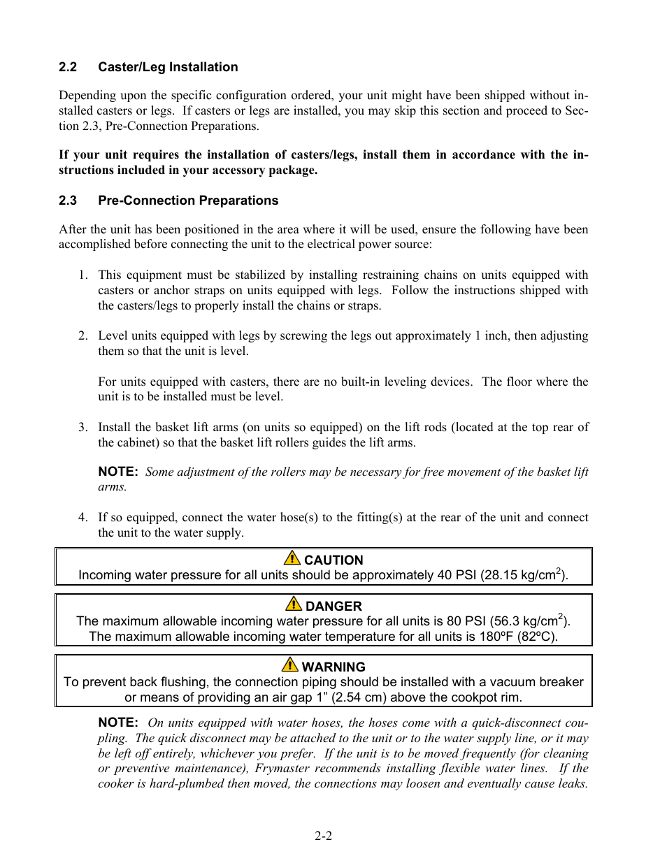 Frymaster 17EC User Manual | Page 12 / 96