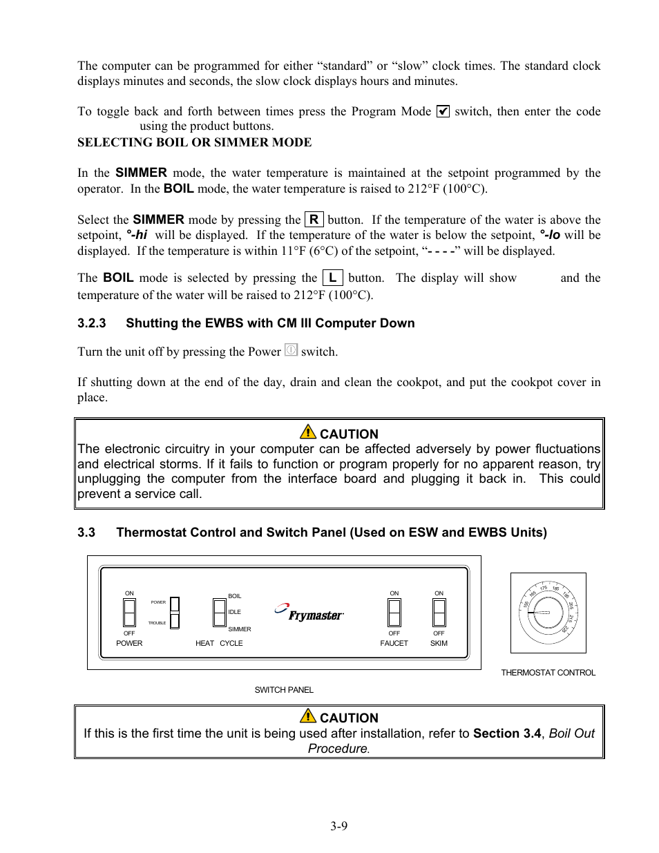 Boil | Frymaster 17EC User Manual | Page 23 / 96