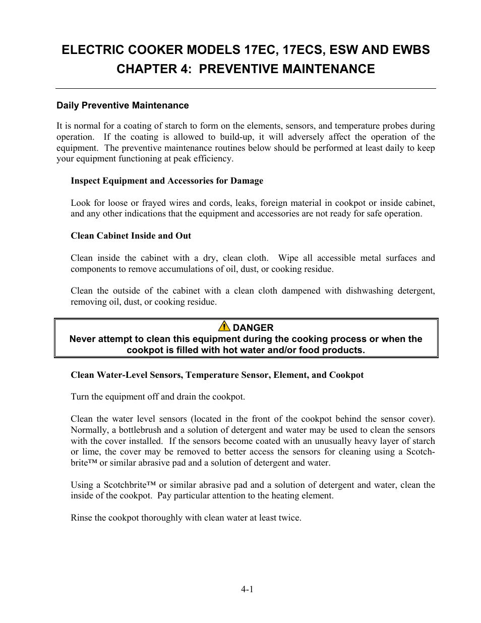 Frymaster 17EC User Manual | Page 27 / 96