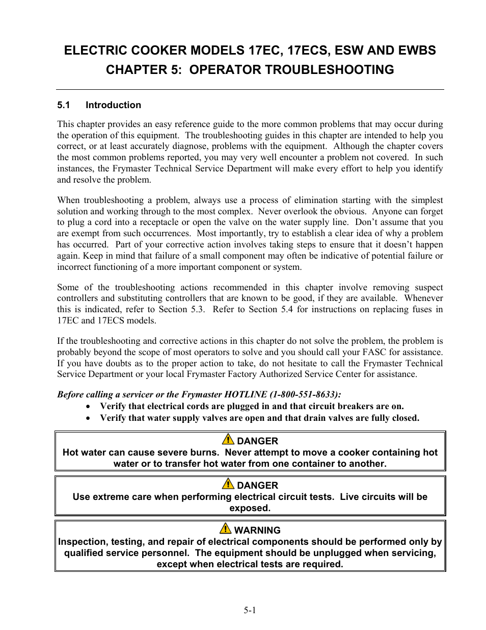 Frymaster 17EC User Manual | Page 29 / 96