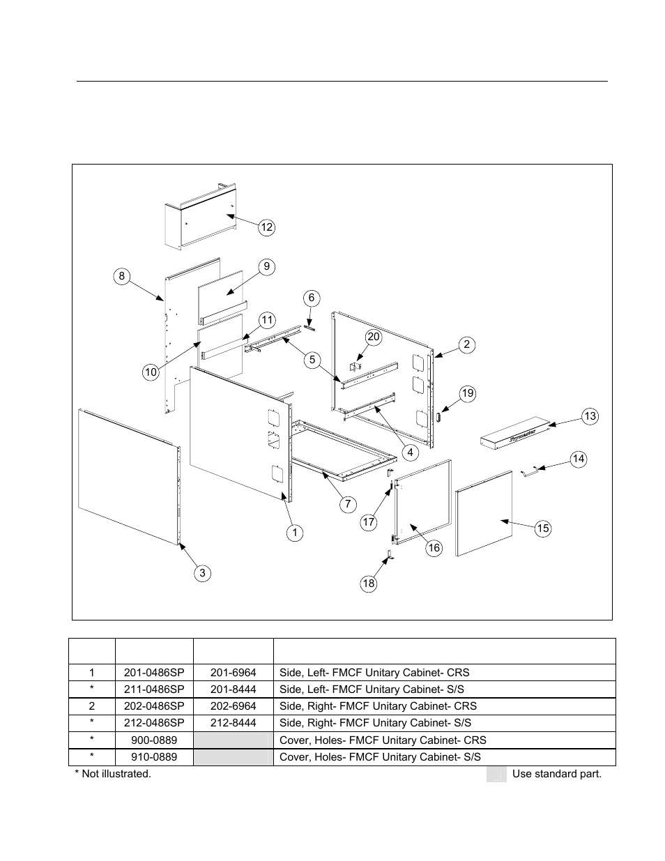 3 cabinetry components | Frymaster FMCFE User Manual | Page 50 / 88