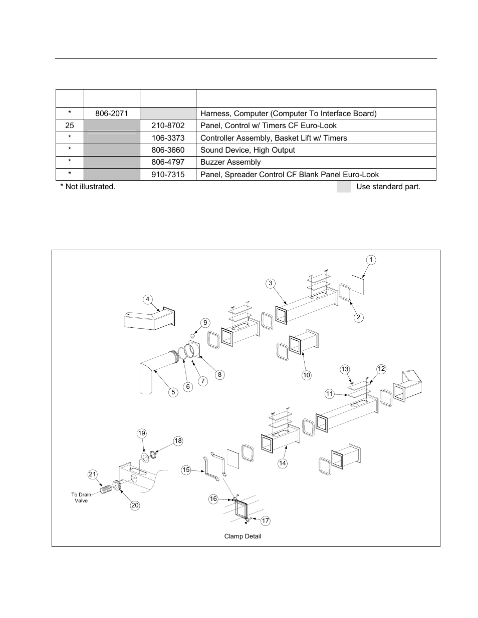 7 filtration system components, 1 filter magic ii drain manifold components | Frymaster FMCFE User Manual | Page 60 / 88