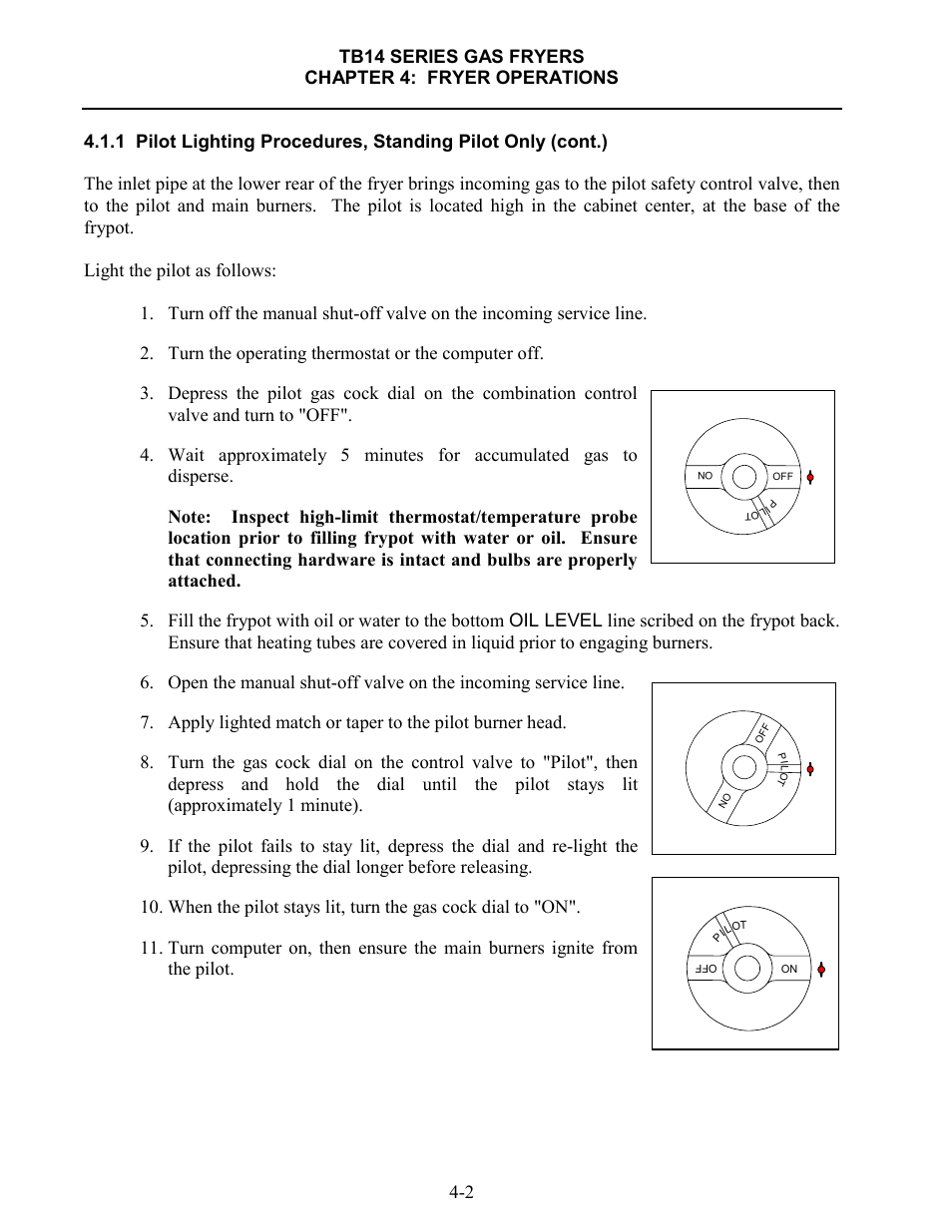 Frymaster TB14 User Manual | Page 20 / 60