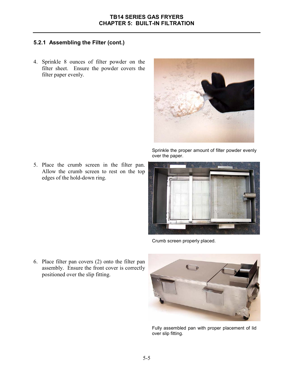 Frymaster TB14 User Manual | Page 27 / 60