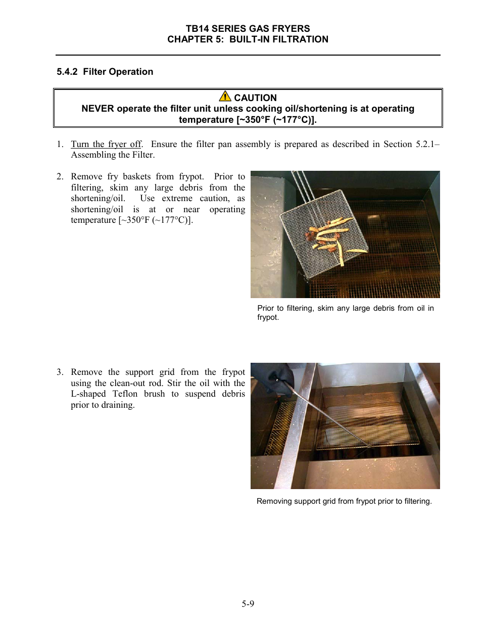 Frymaster TB14 User Manual | Page 31 / 60