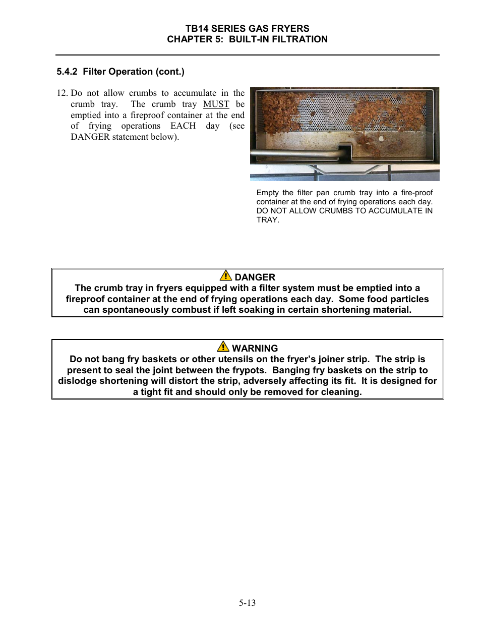 Frymaster TB14 User Manual | Page 35 / 60