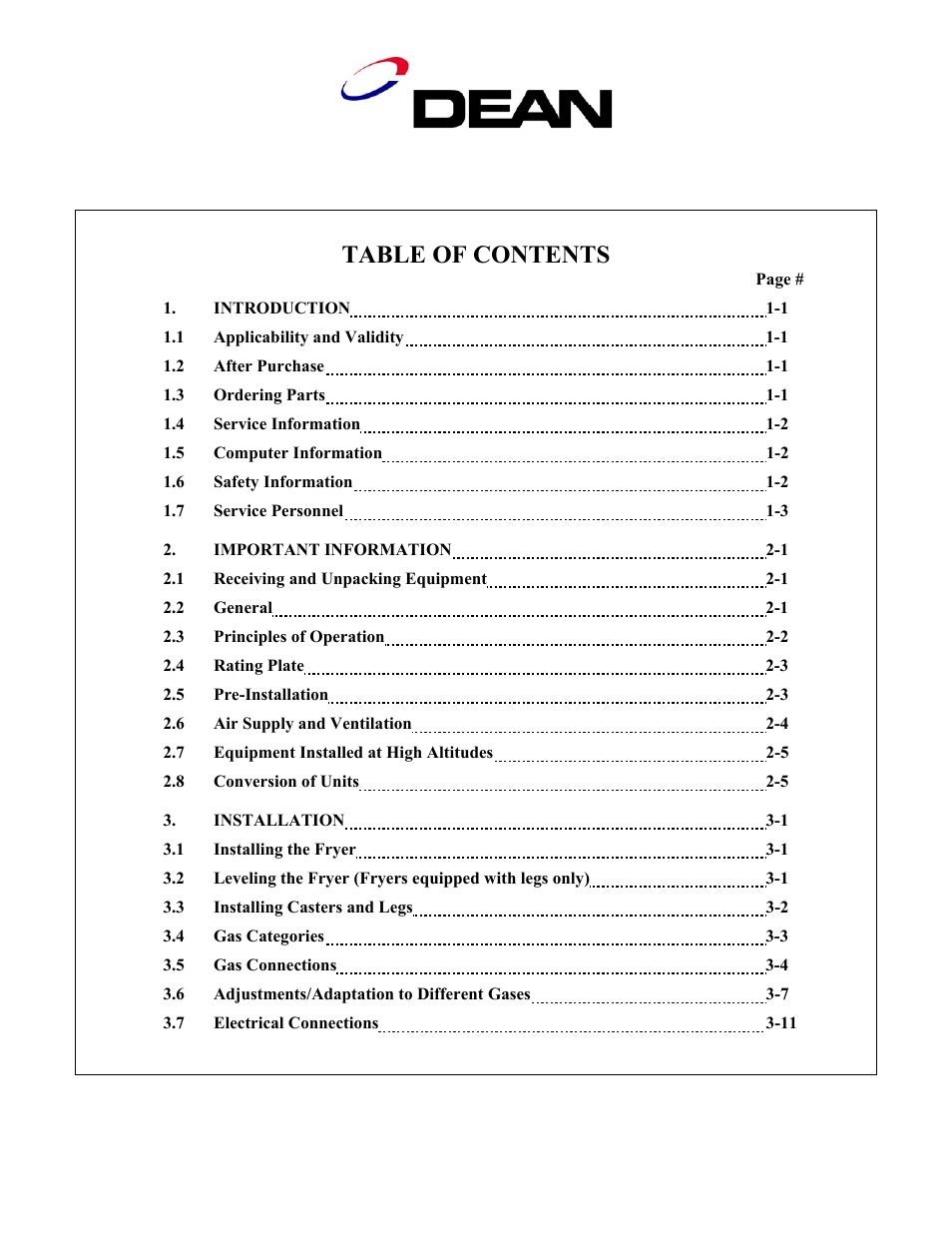 Frymaster D50 Series User Manual | Page 4 / 44