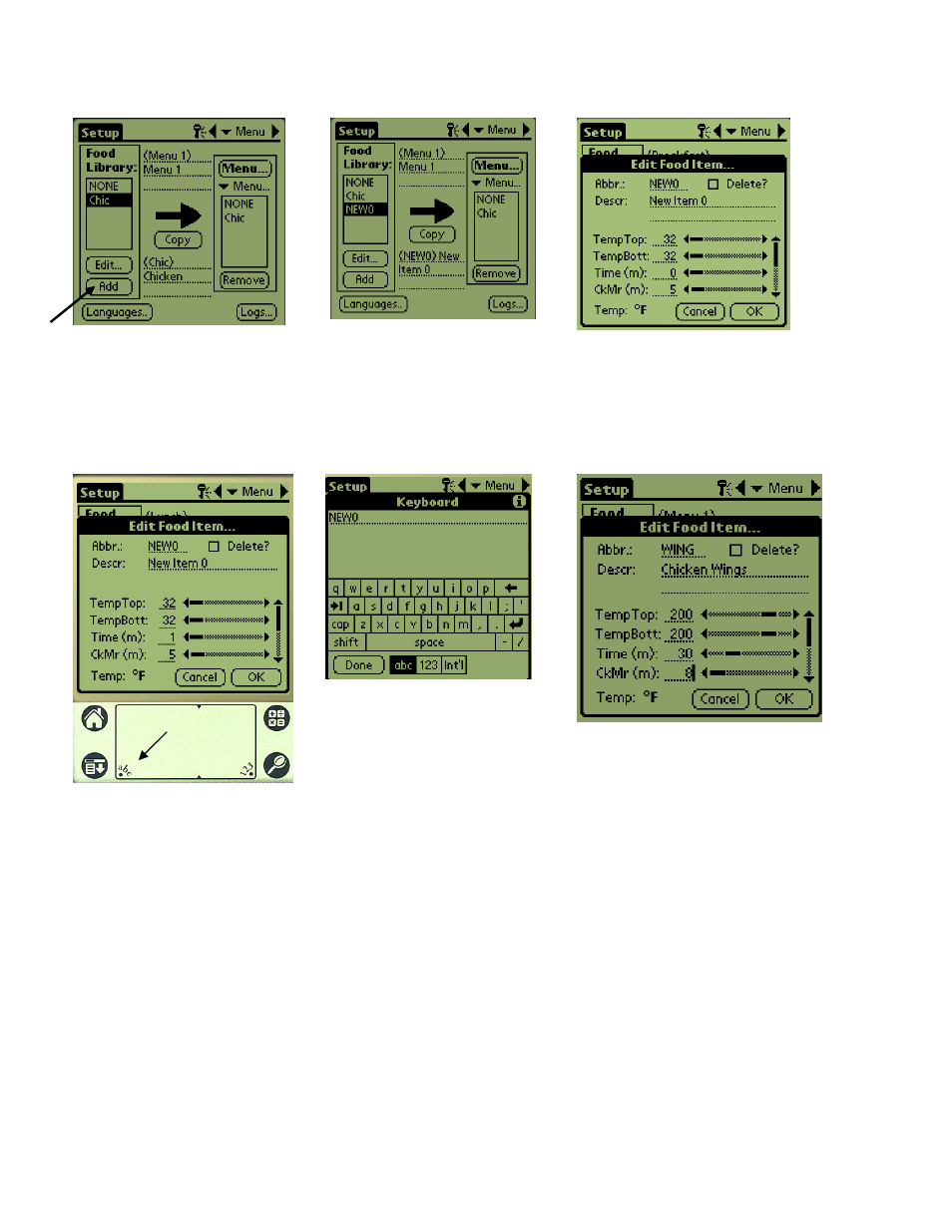 2 entering menu items | Frymaster HCP User Manual | Page 16 / 30