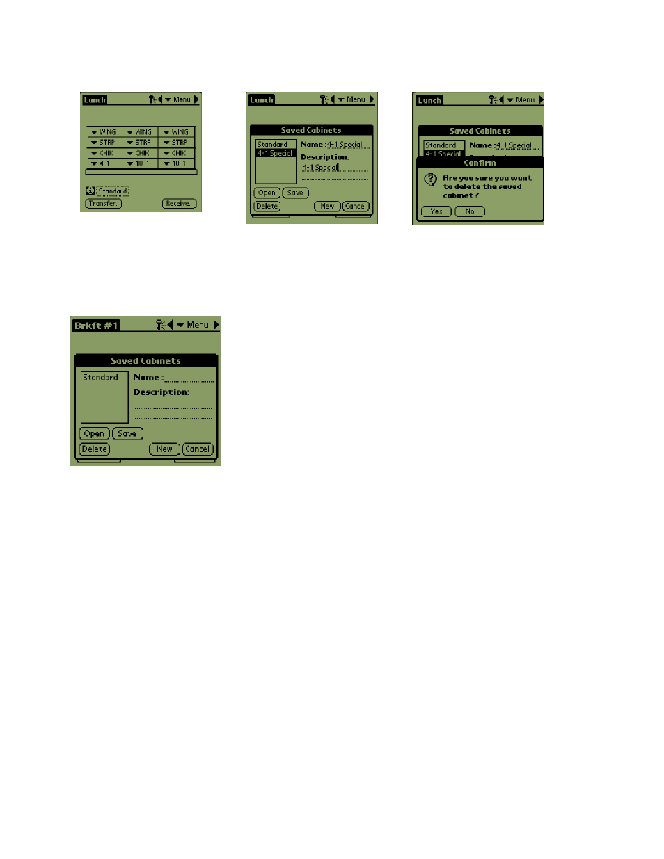 3 deleting saved cabinets | Frymaster HCP User Manual | Page 23 / 30