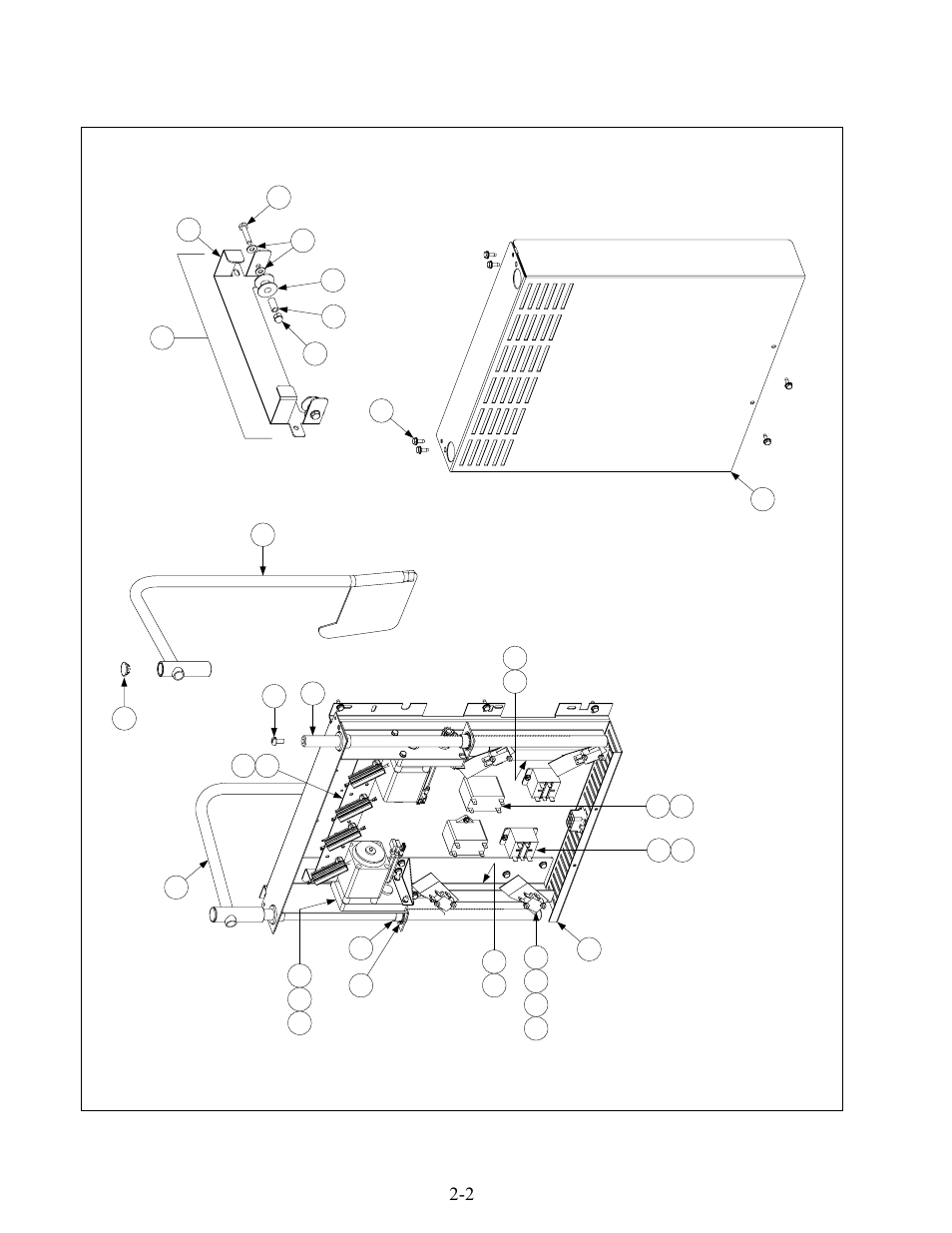 2 2.2 basket lift assembly and associated parts | Frymaster FOOTPRINT E4 User Manual | Page 43 / 88