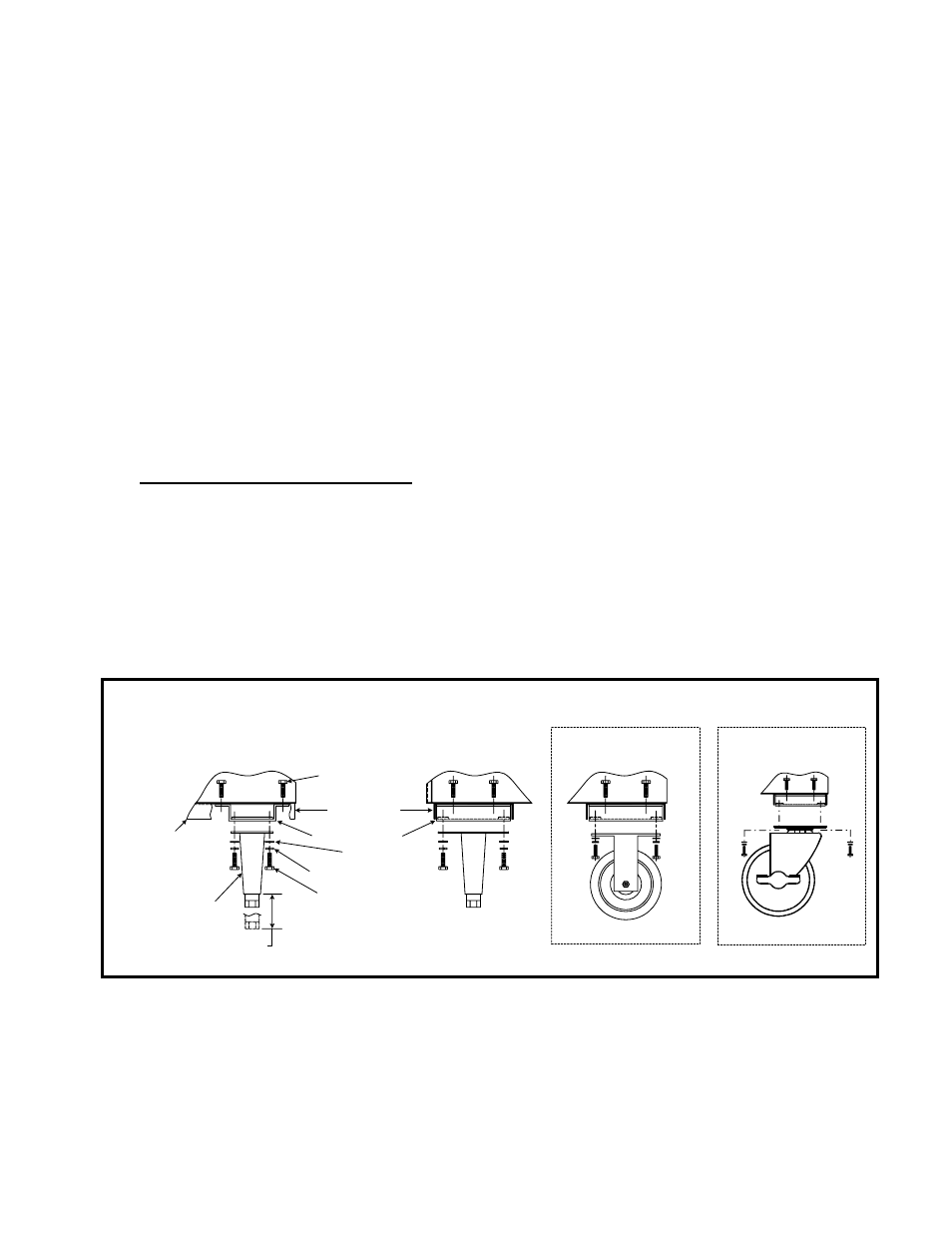 3 leveling the fryer (cont.), Rigid casters (only) | Frymaster Dean 52 Series User Manual | Page 12 / 39
