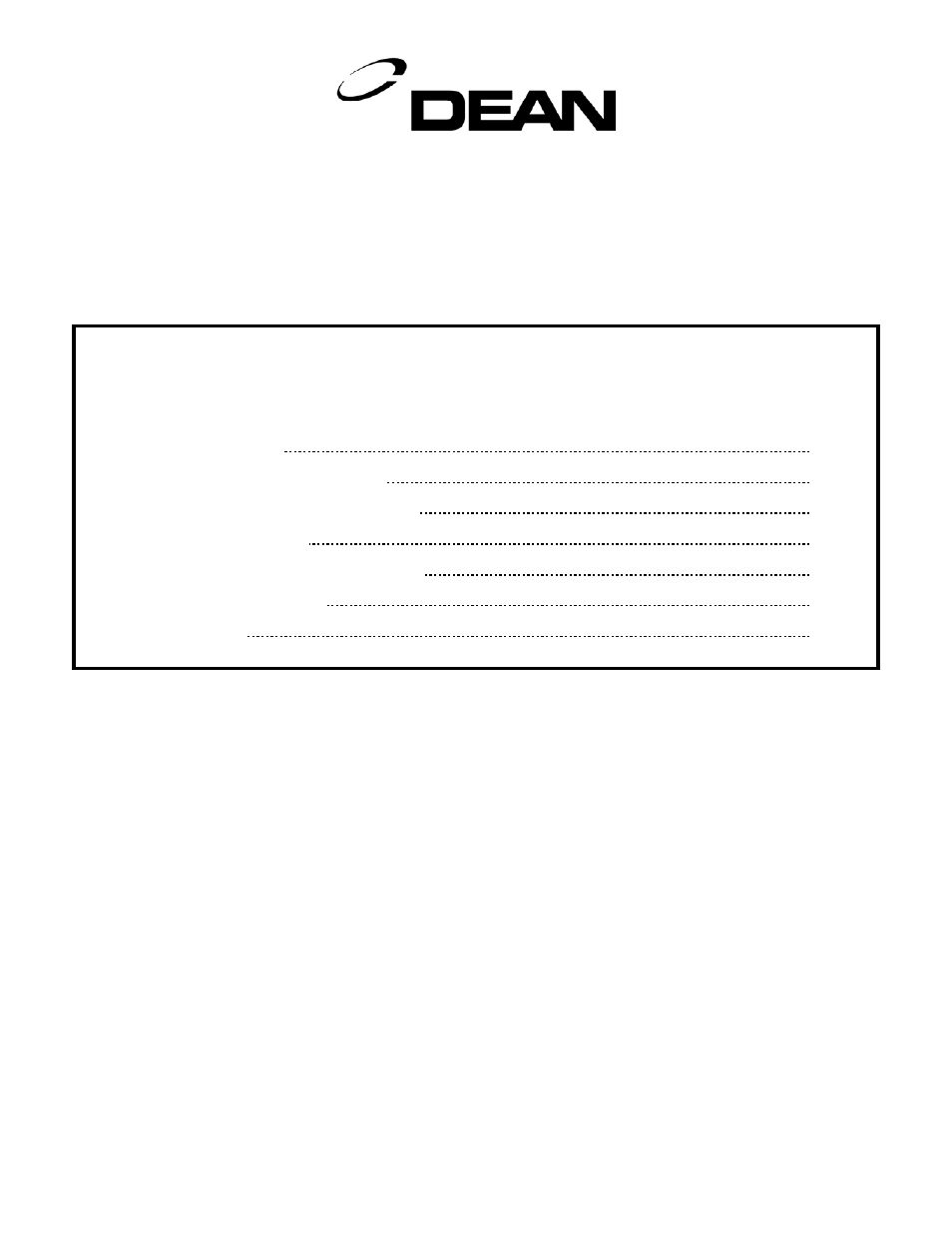 Frymaster Dean 52 Series User Manual | Page 3 / 39