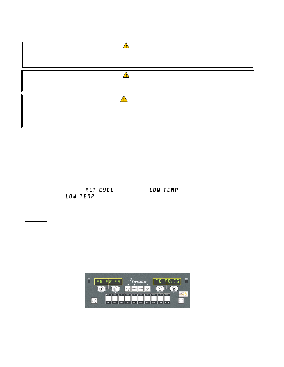 Frymaster GEN II LOVTM BIELA14 User Manual | Page 16 / 86