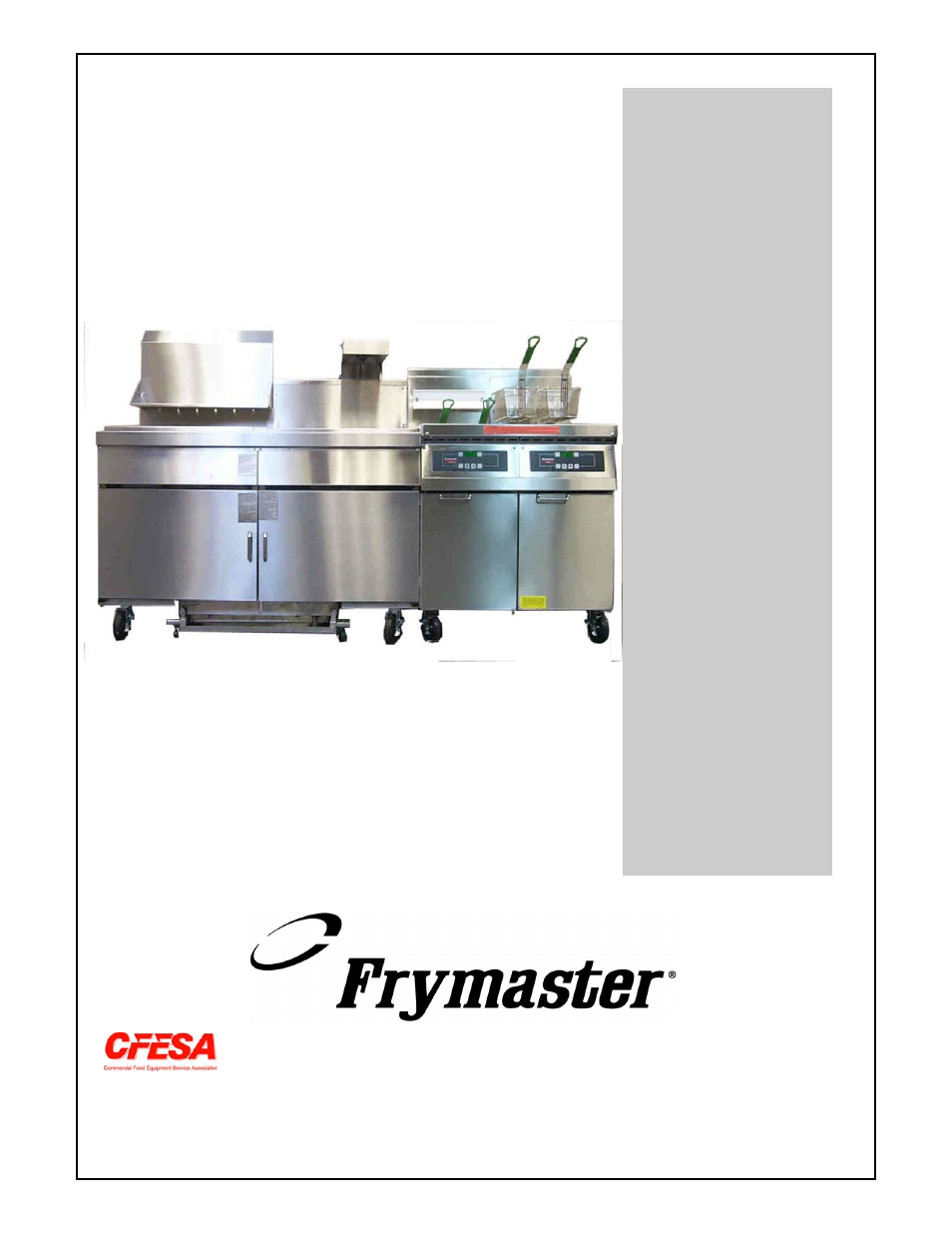 Frymaster Super Cascade Filtration Systems CE User Manual | 13 pages