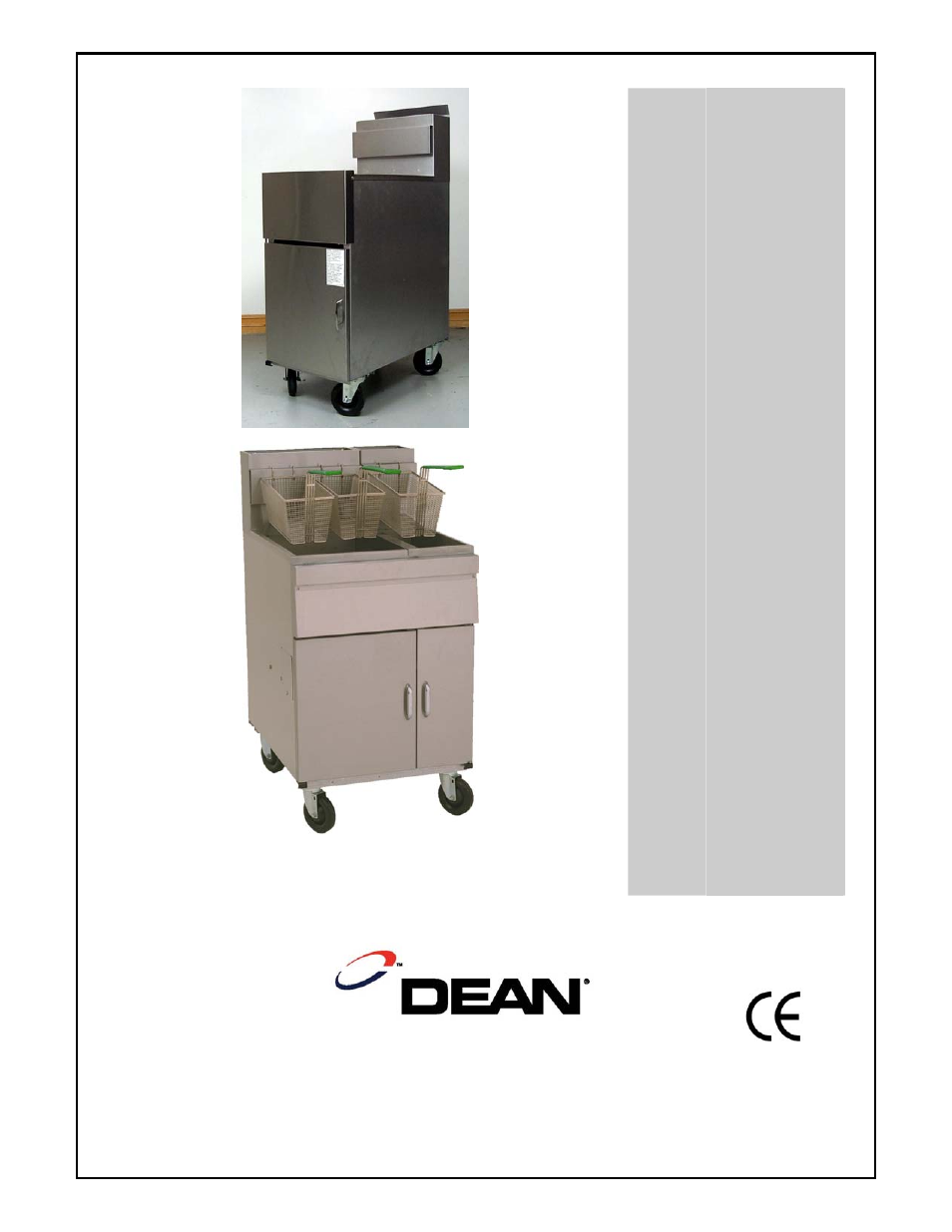 Frymaster SM80 User Manual | 40 pages