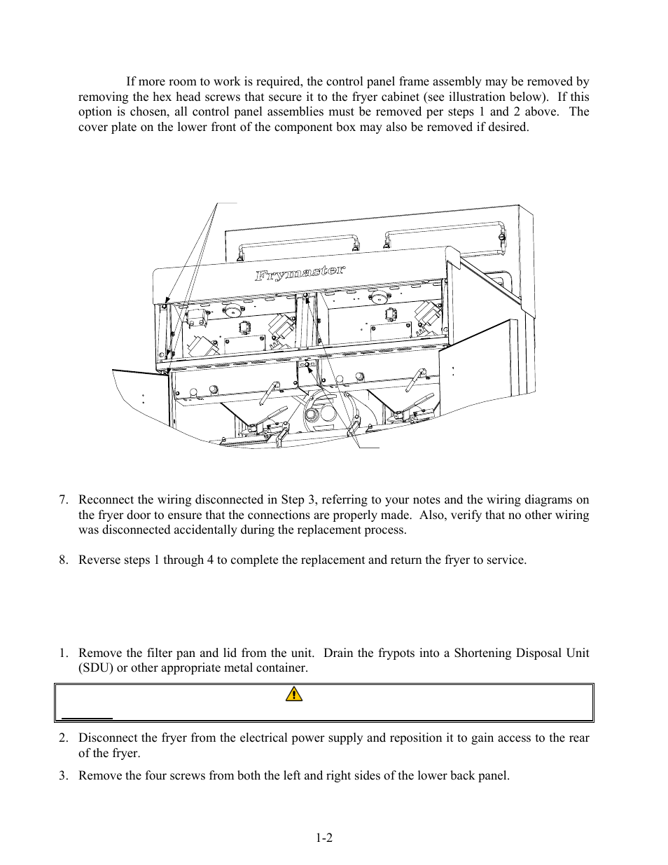 Frymaster FOOTPRINT RE80 User Manual | Page 7 / 64