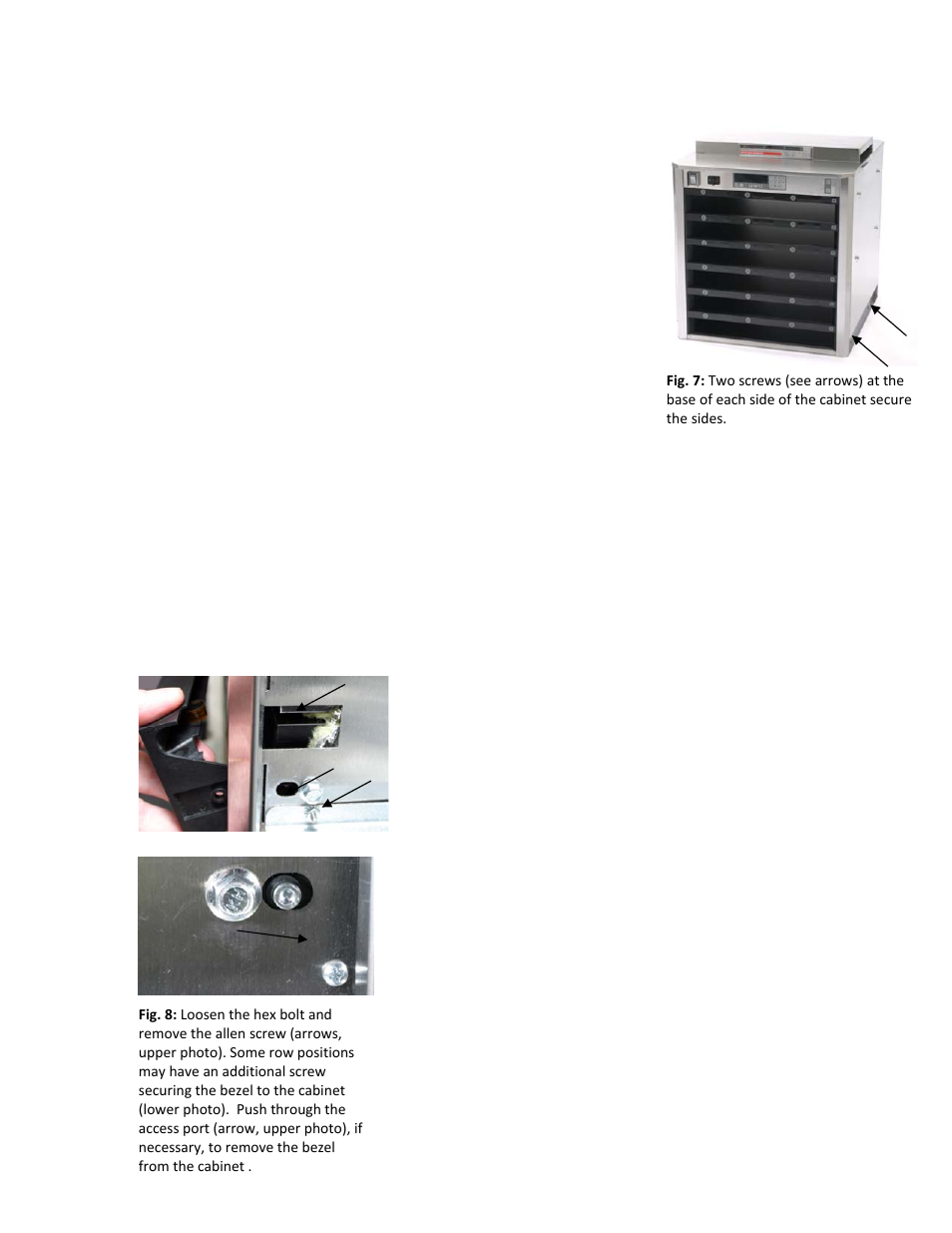 Cabinet service procedures | Frymaster 8196606 User Manual | Page 14 / 24