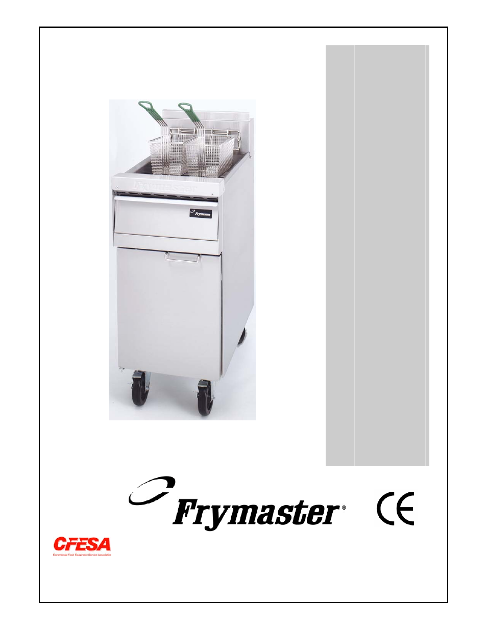 Frymaster 35 Series User Manual | 40 pages