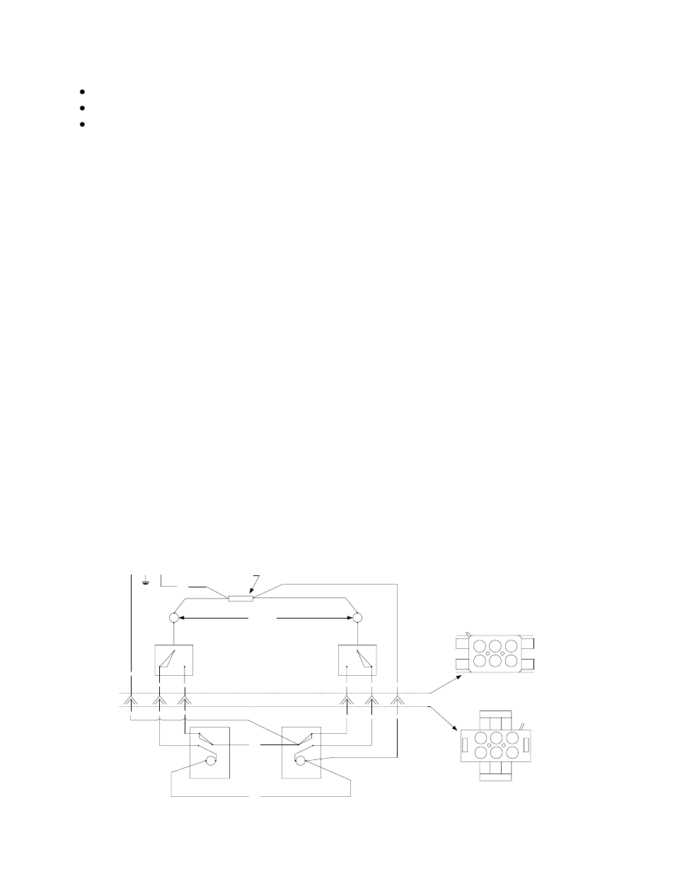 Plan wiring diagram basket lift systems, Disconnect cabinet panel, Right left | Frymaster 35 Series User Manual | Page 22 / 40