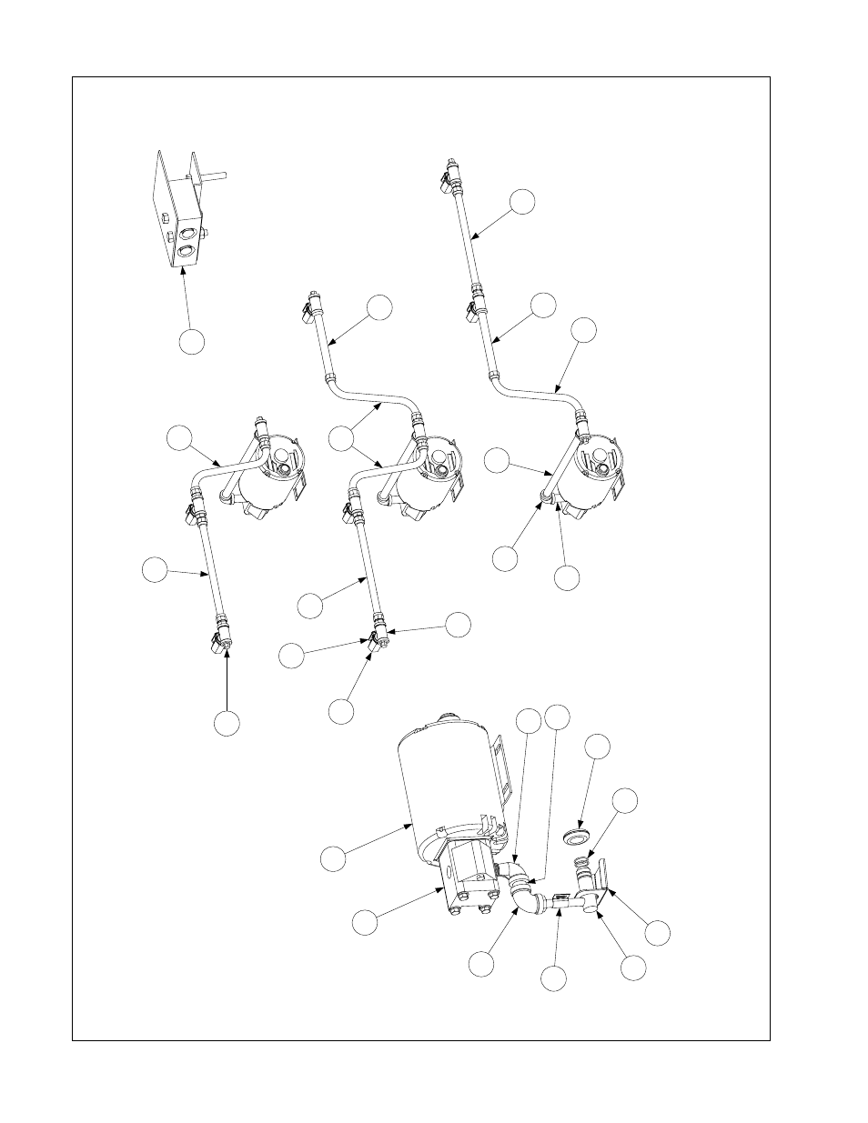 12 oil return plumbing components | Frymaster 35 Series User Manual | Page 35 / 40