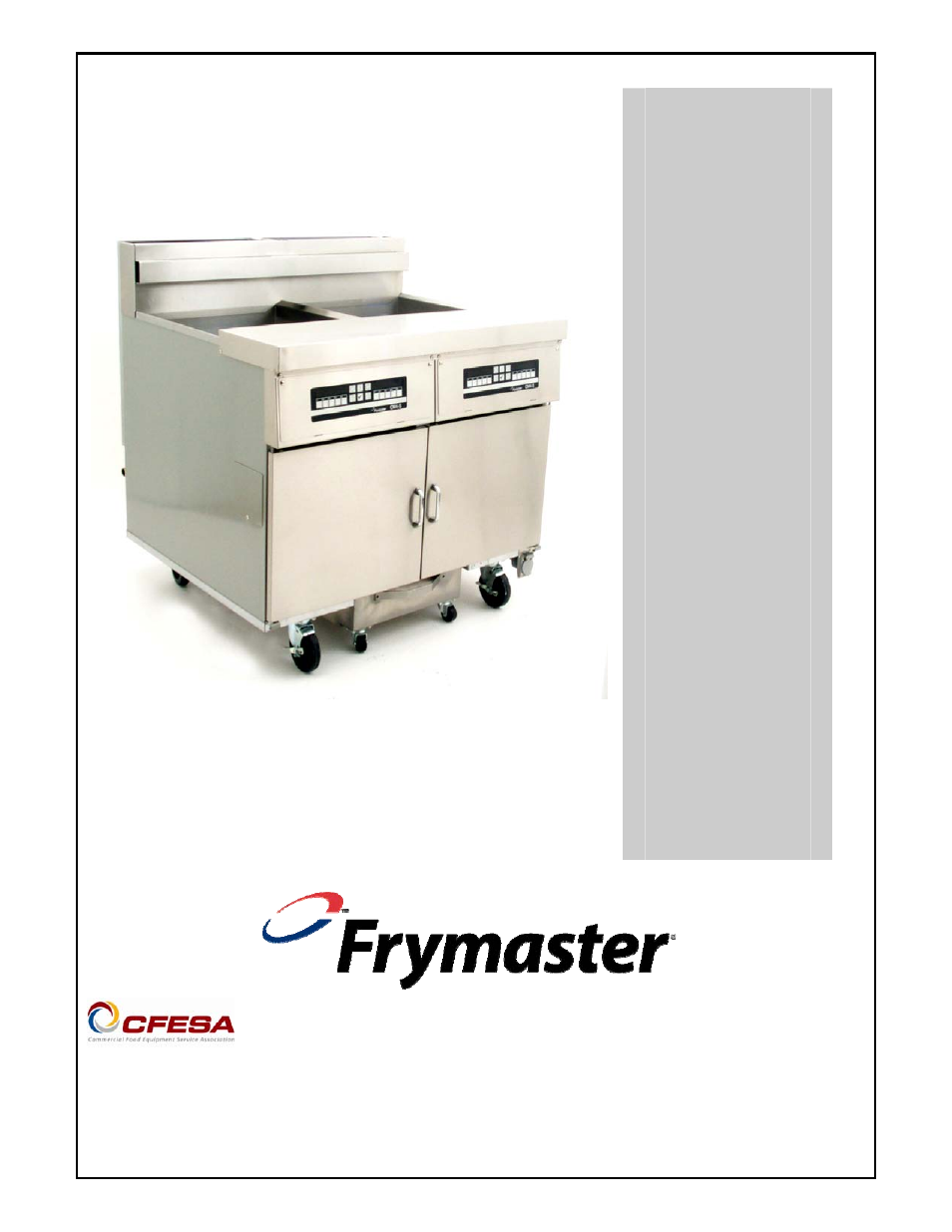 Frymaster FPD65 User Manual | 60 pages