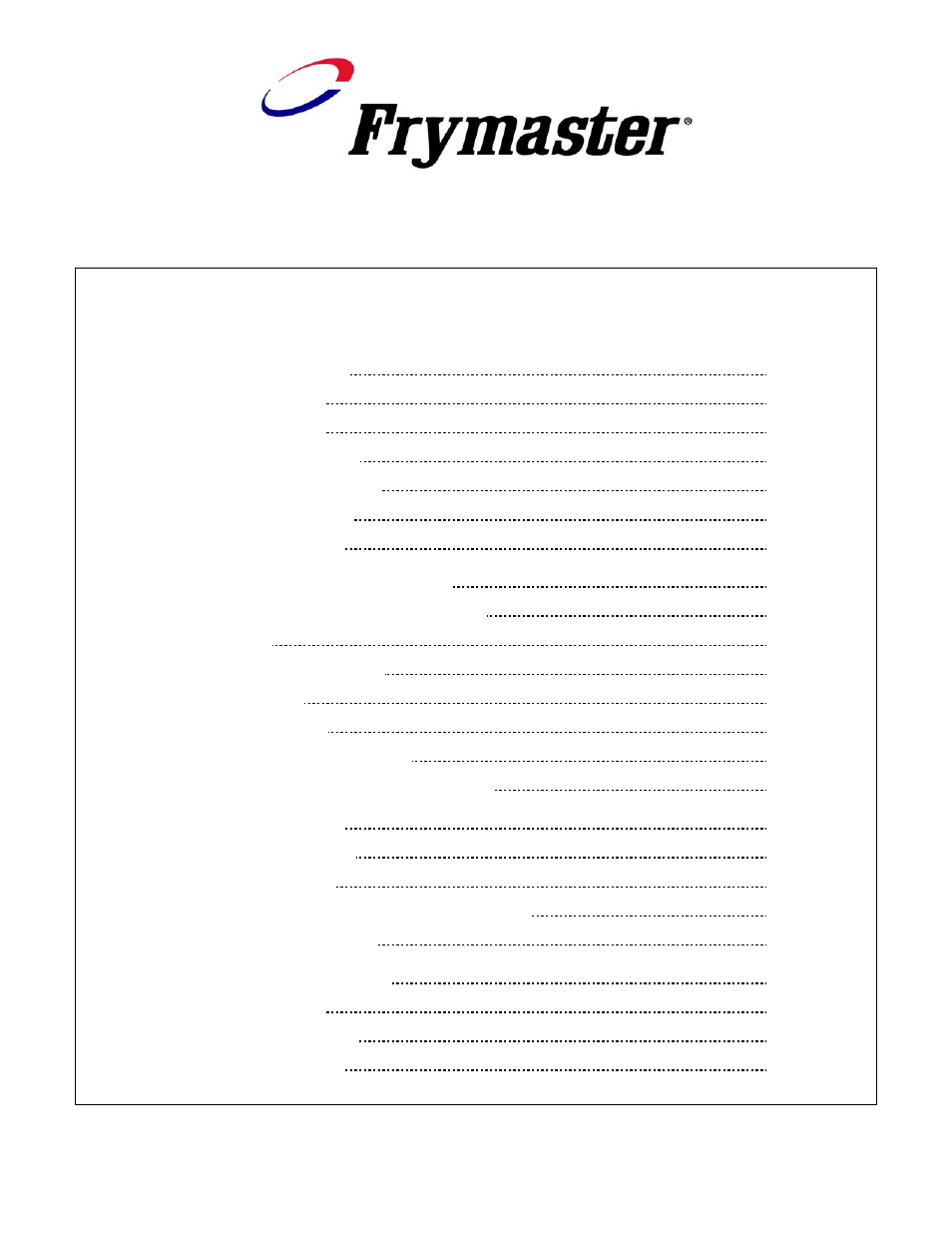 Frymaster FPD65 User Manual | Page 4 / 60