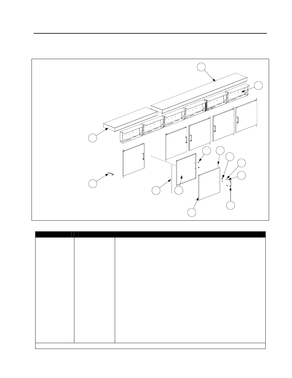 Fpd665 shown, 2 doors, topcaps and related components | Frymaster FPD65 User Manual | Page 49 / 60