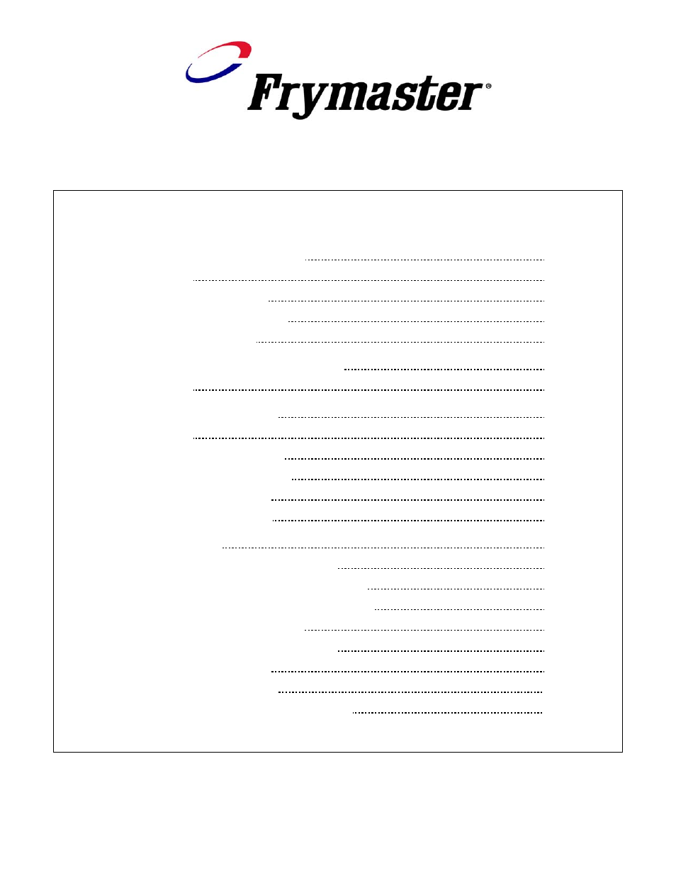 Table of contents (cont.), Fpd65 series gas fryers | Frymaster FPD65 User Manual | Page 5 / 60