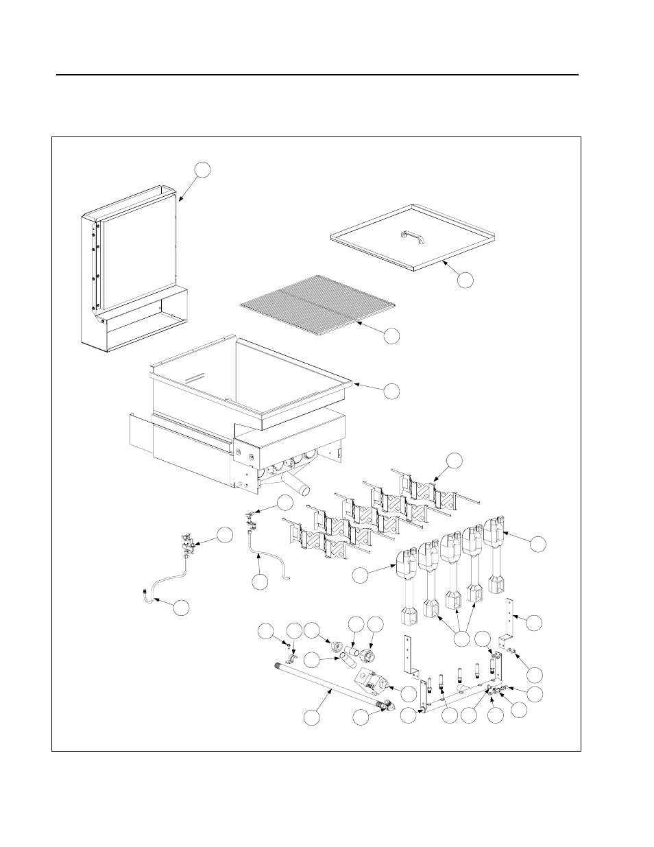 3 frypots, burners and related components | Frymaster FPD65 User Manual | Page 50 / 60