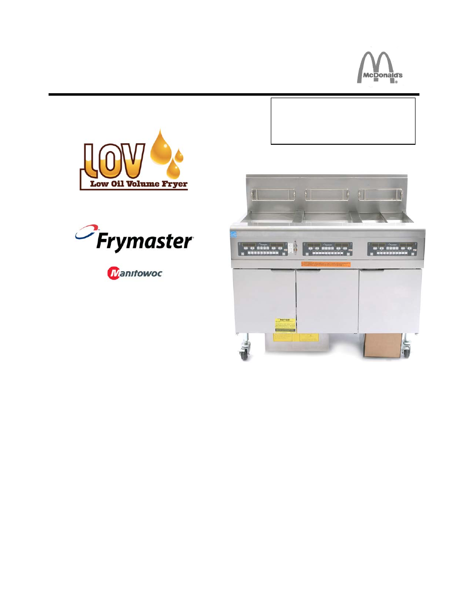 Frymaster LOV BIGLA30 User Manual | 88 pages