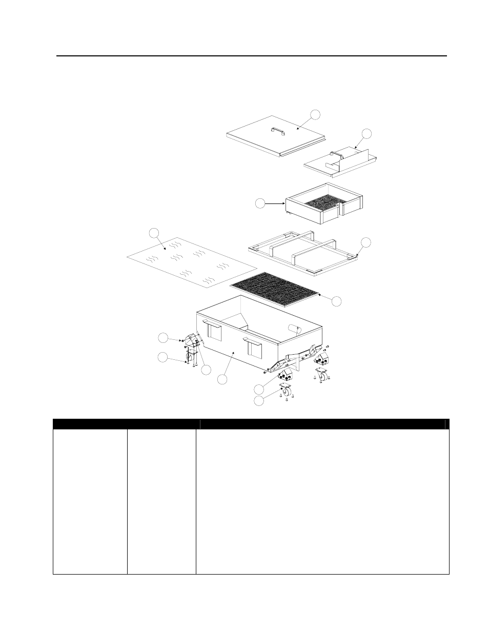 8 uff filtration components, 1 uff filtration components; d50 series fryers | Frymaster D User Manual | Page 88 / 100