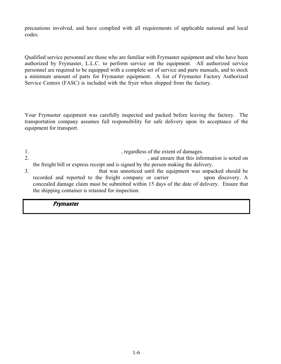 Frymaster FOOTPRINT PRO SERIES 35 User Manual | Page 10 / 50