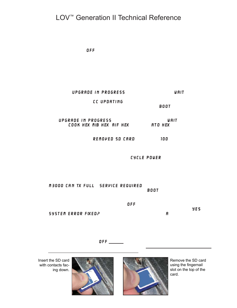 Generation ii technical reference | Frymaster LOV M3000 User Manual | Page 21 / 50