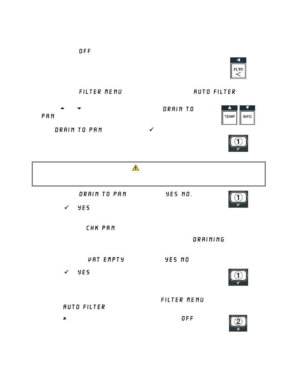 2 drain to pan | Frymaster 14 Series User Manual | Page 39 / 78